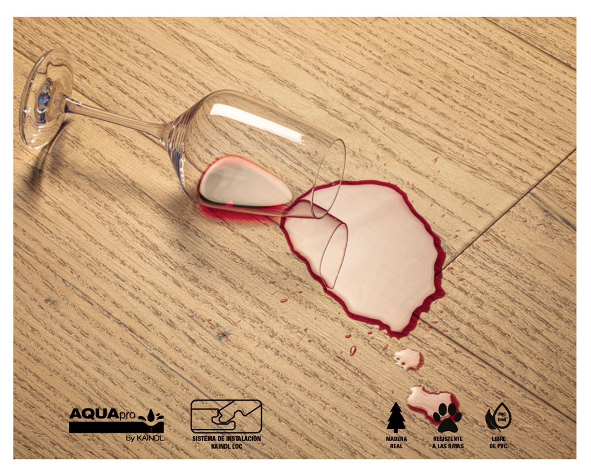 Piso flotante Aquapro Wood Veneer Parquet oak bradford 8.5 mm 2.36 m2-3