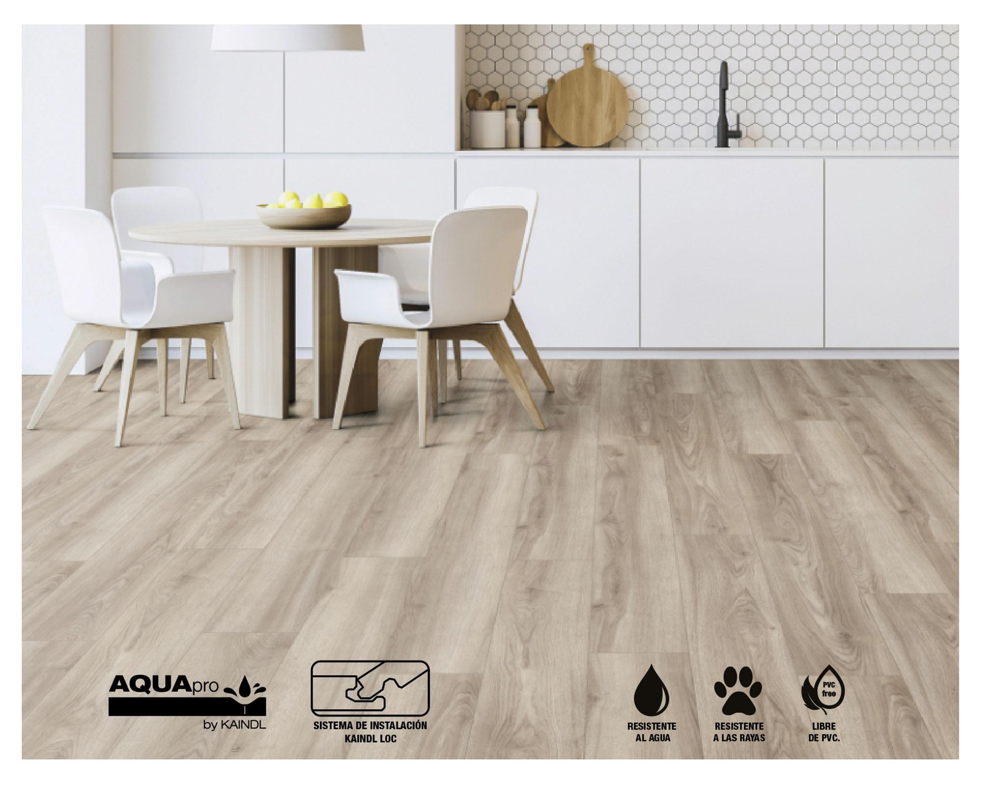 Piso flotante Aquapro natural touch cordo 19.3x138.3 cm 8 mm 2.40 m2-3