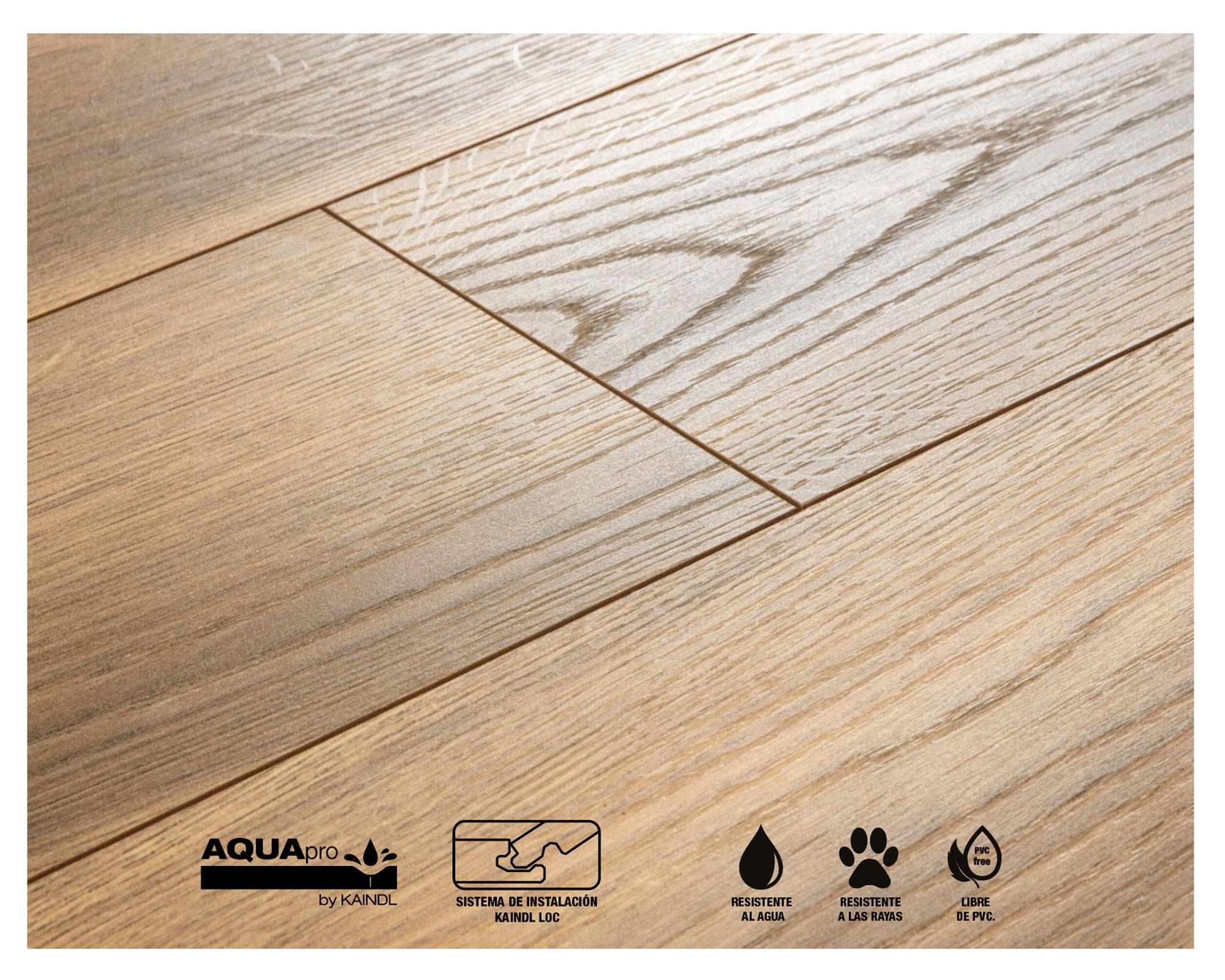 Piso flotante Aquapro natural touch cordo noble 19.3x138.3 cm 8 mm 2.40 m2-4