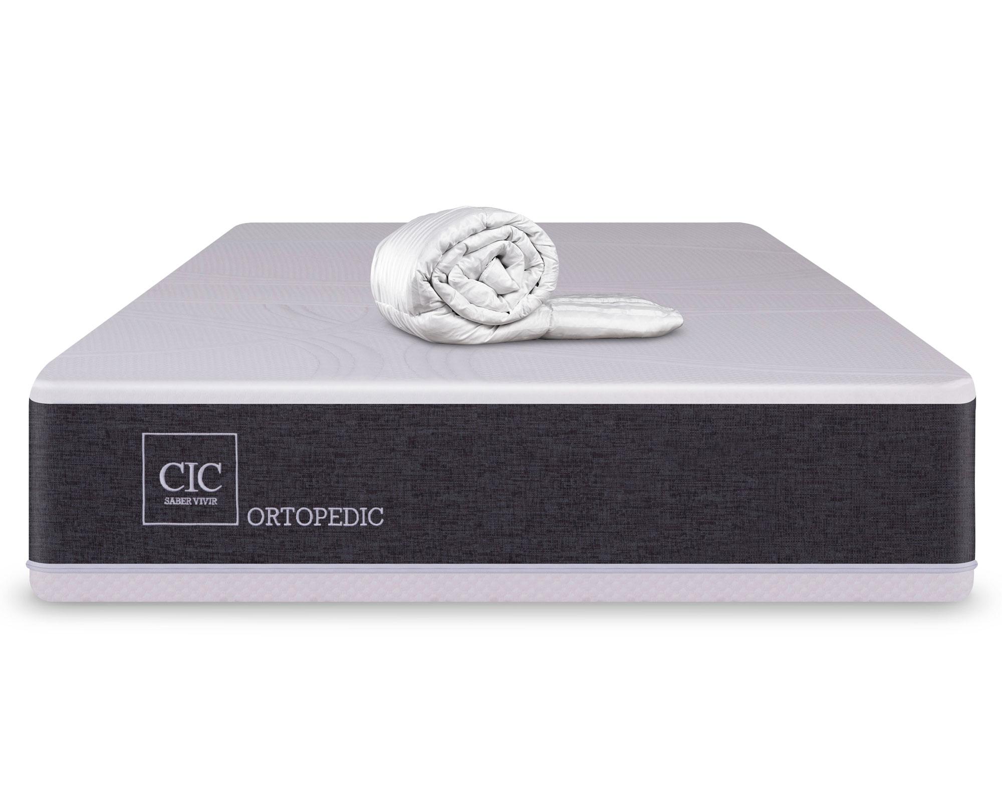 Colchón 1 Plaza Ortopedic + plumón Cic-0