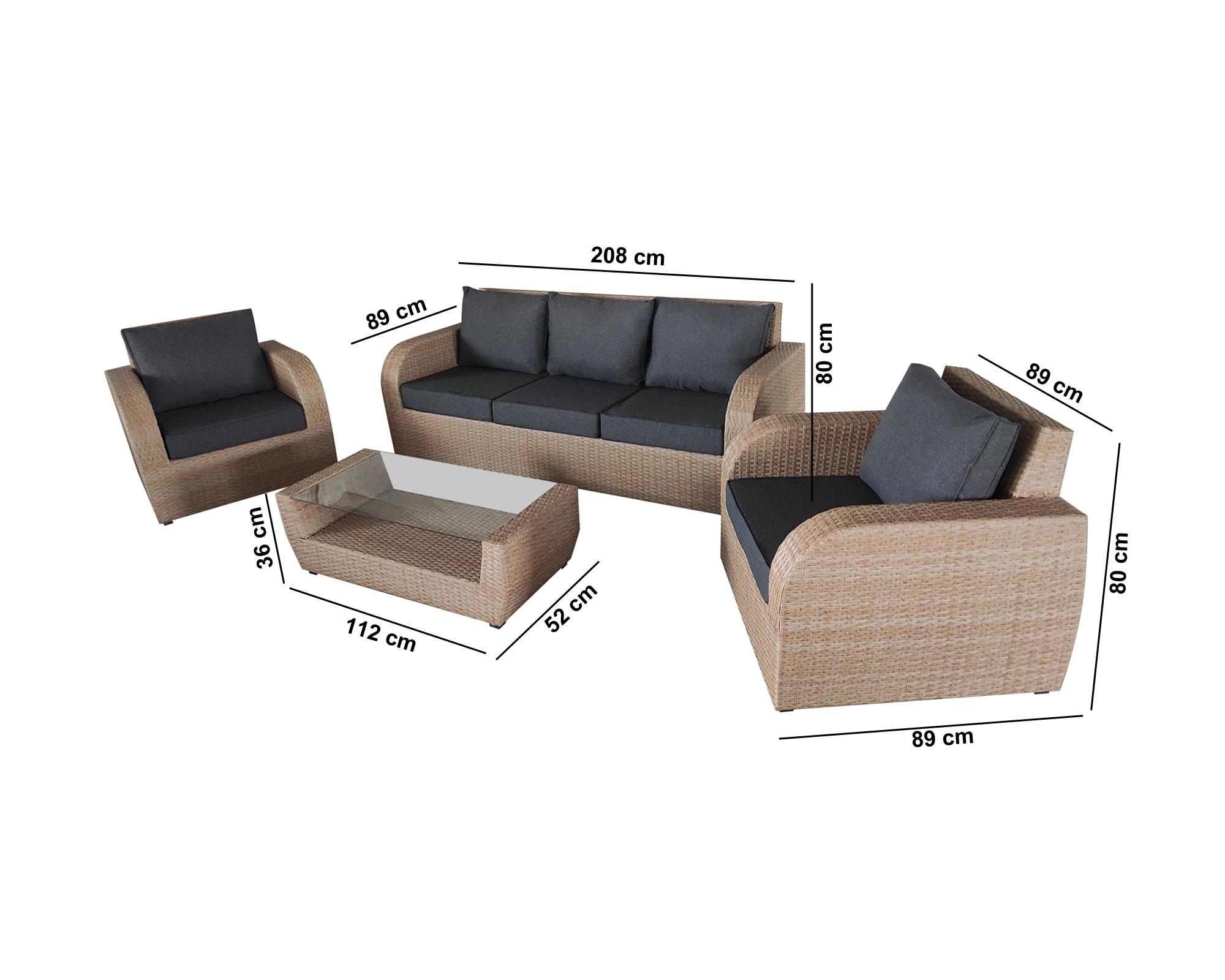 Set terraza 4 personas Olso Outzen-6