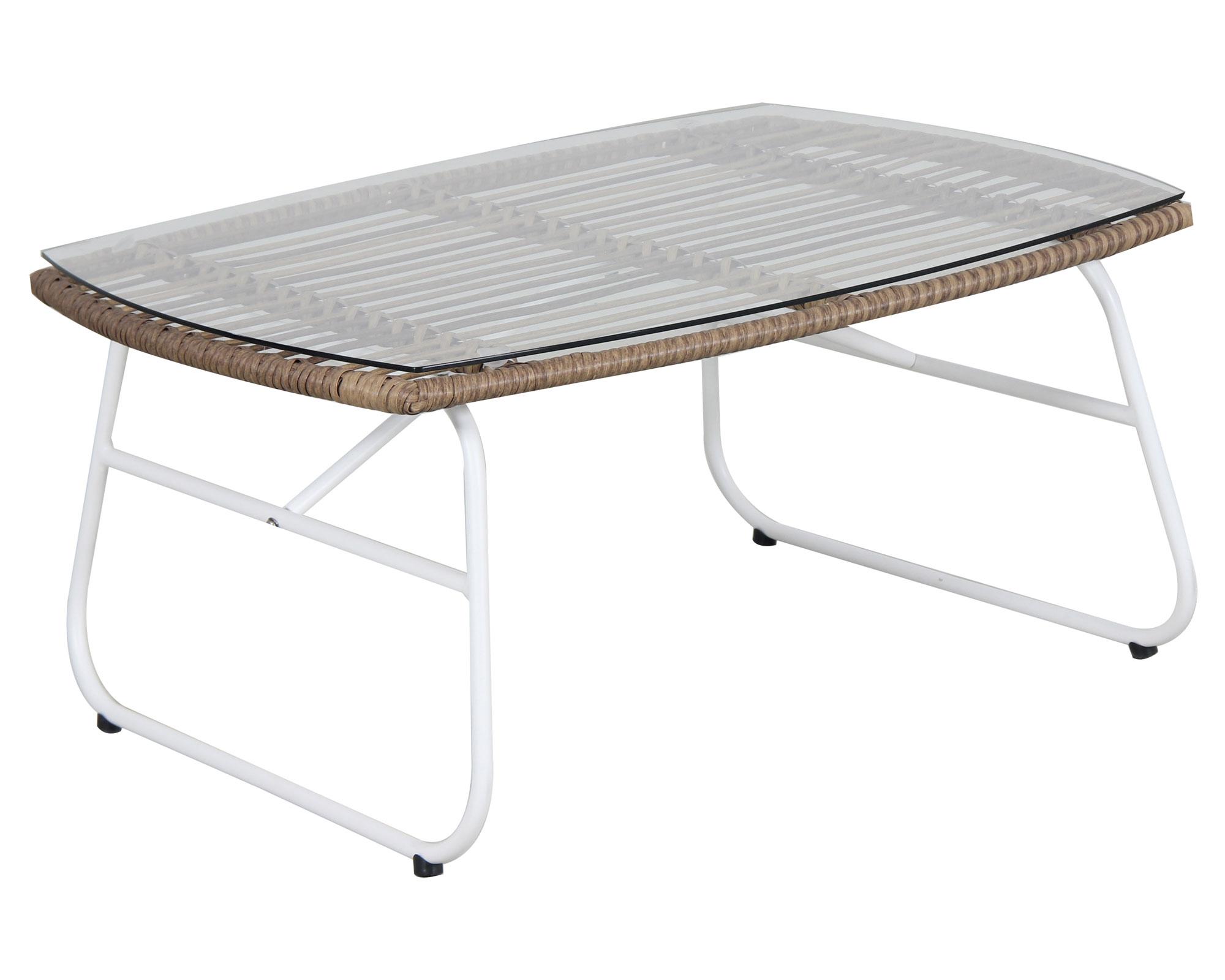 Set terraza 4 personas Boho lino Outzen-4