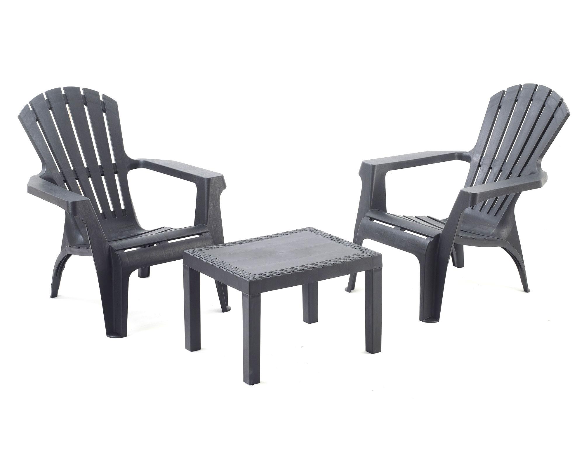 Set terraza 2 personas Trentino gris Progarden-0