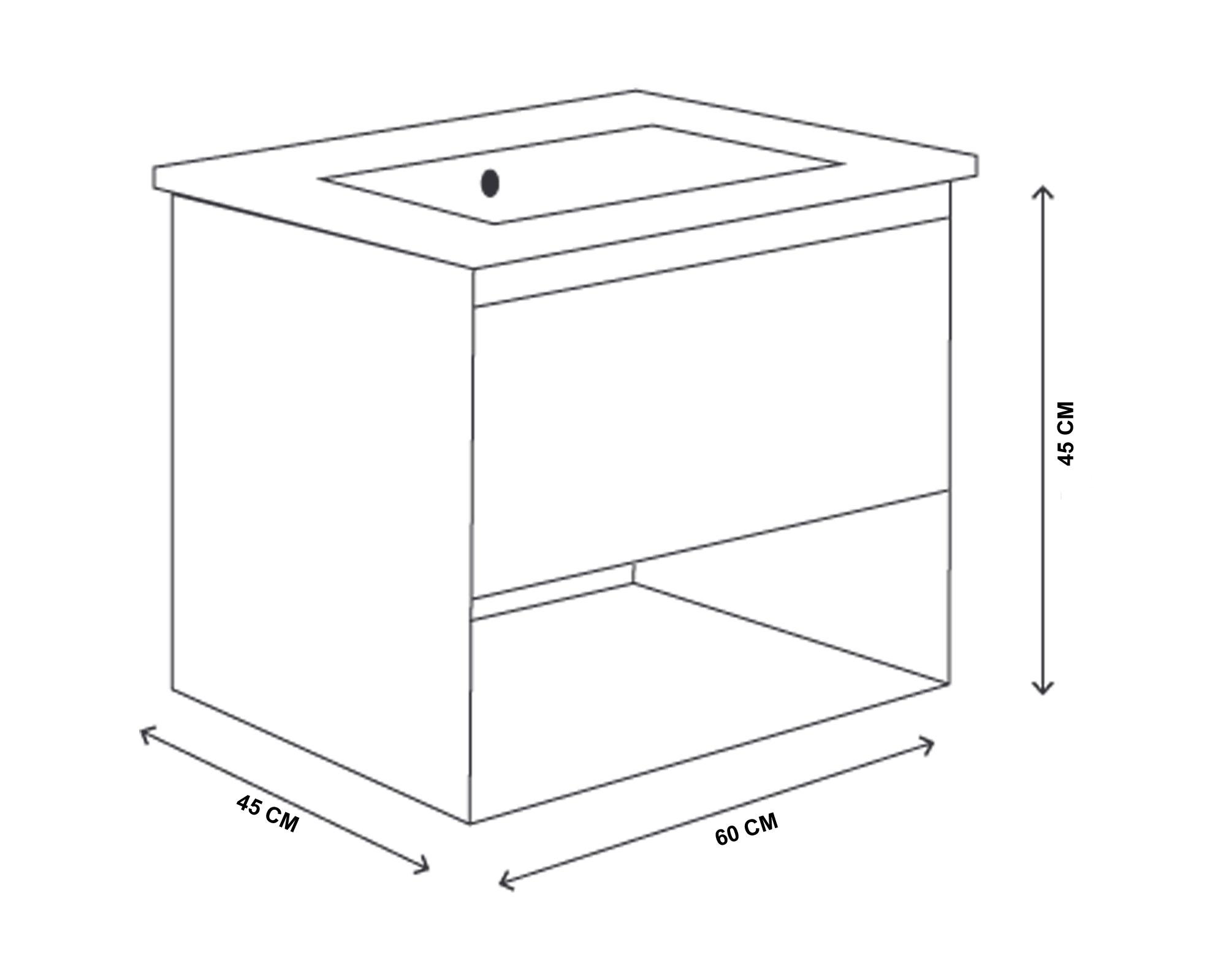 Mueble vanitorio 60 cm Siri box Duschy-3