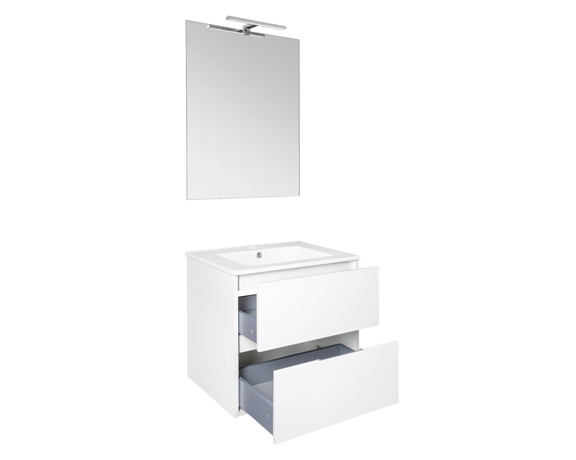 Mueble vanitorio 80 cm Inca gloss white Teka-2
