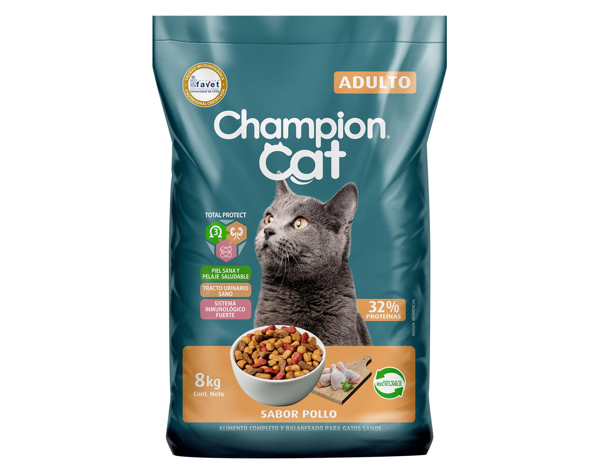 Alimento seco gatos 8 kg pollo Champion Cat.-0