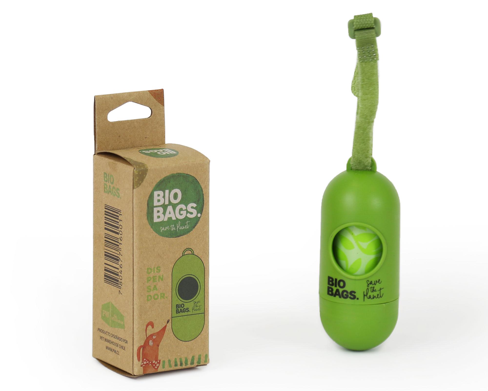 Dispensador + bolsas Bio Bags.-4