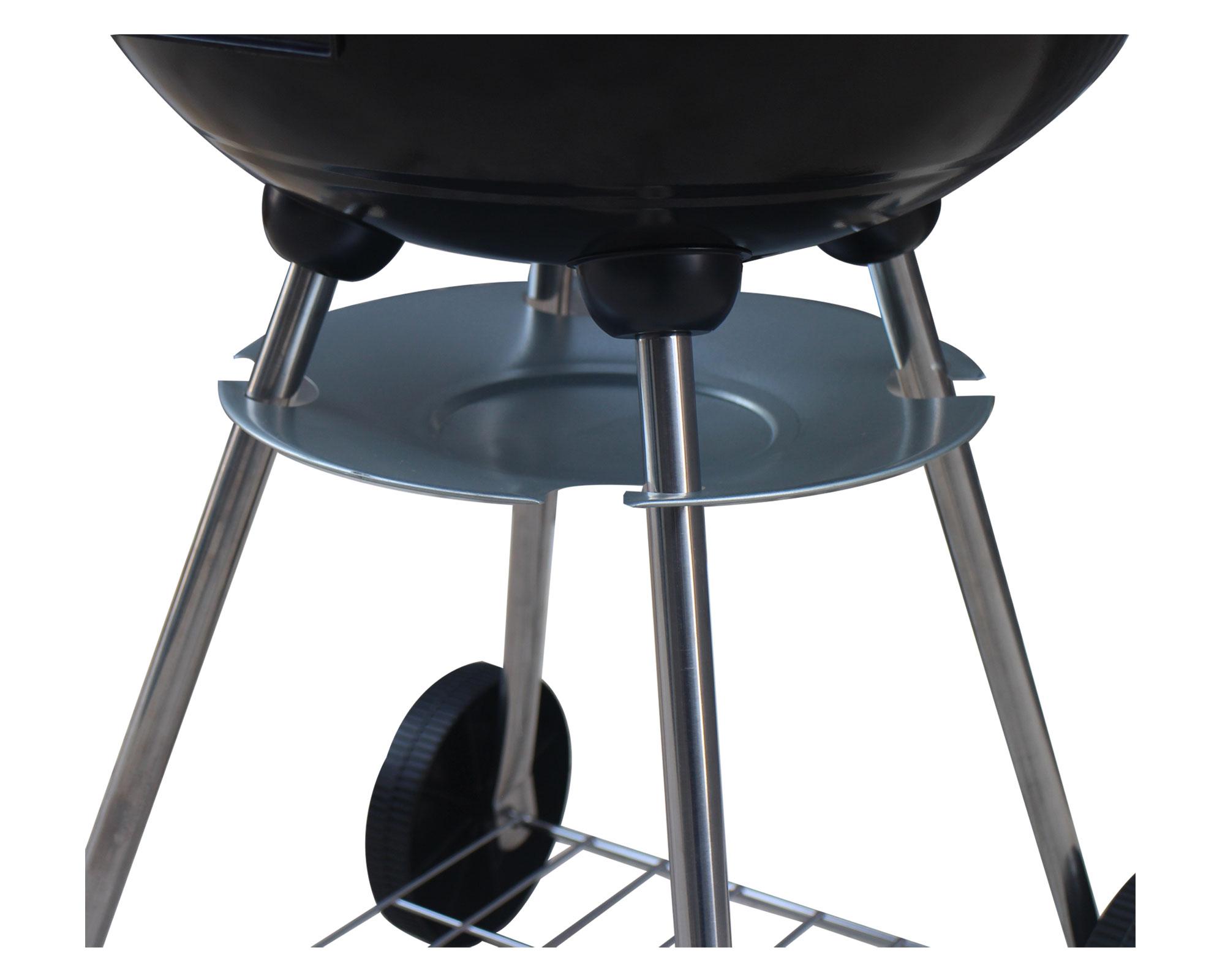 Parrilla a carbón Kettle rojo-5