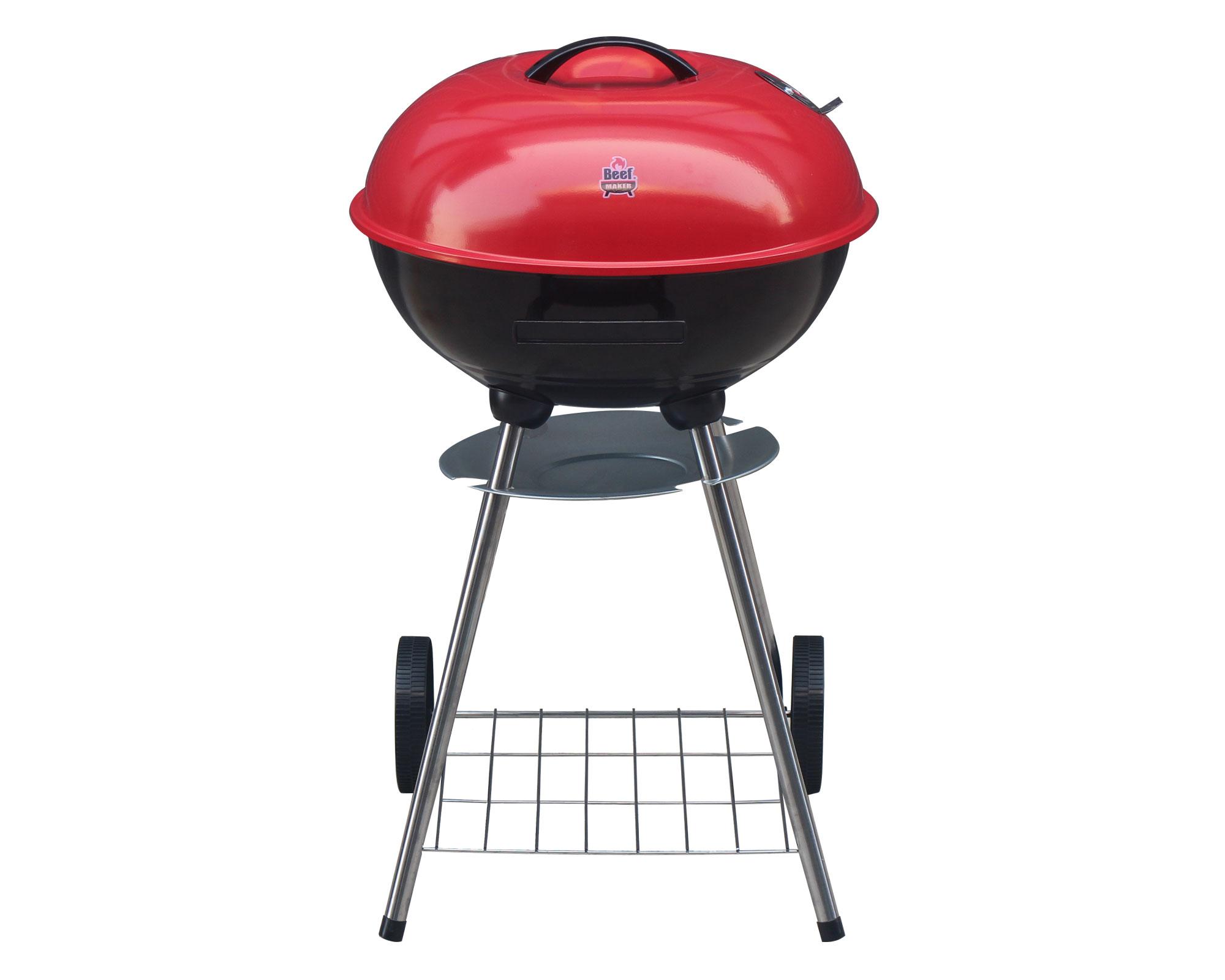 Parrilla a carbón Kettle rojo-0