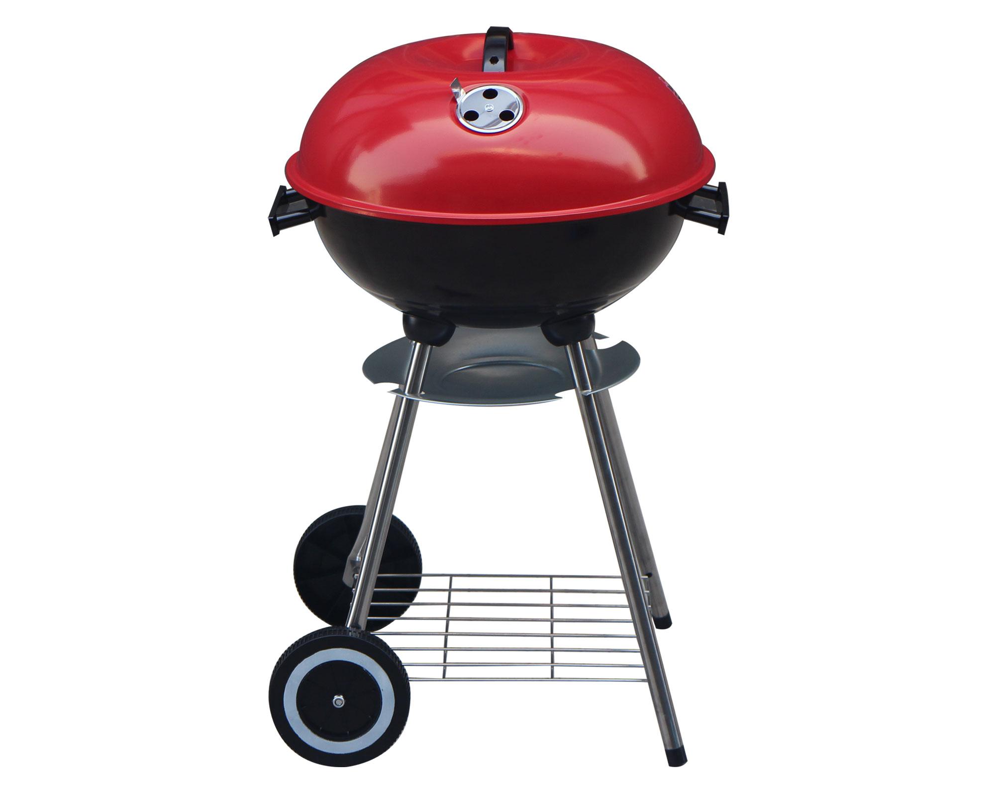 Parrilla a carbón Kettle rojo-2