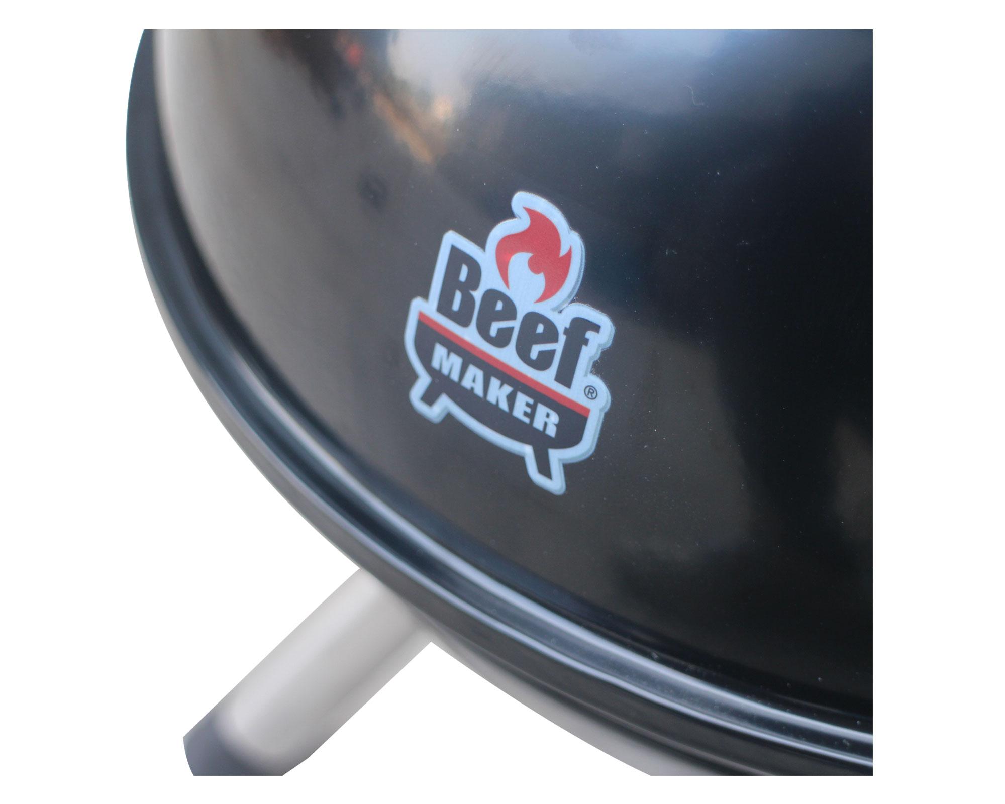 Parrilla a carbón portátil negro-4