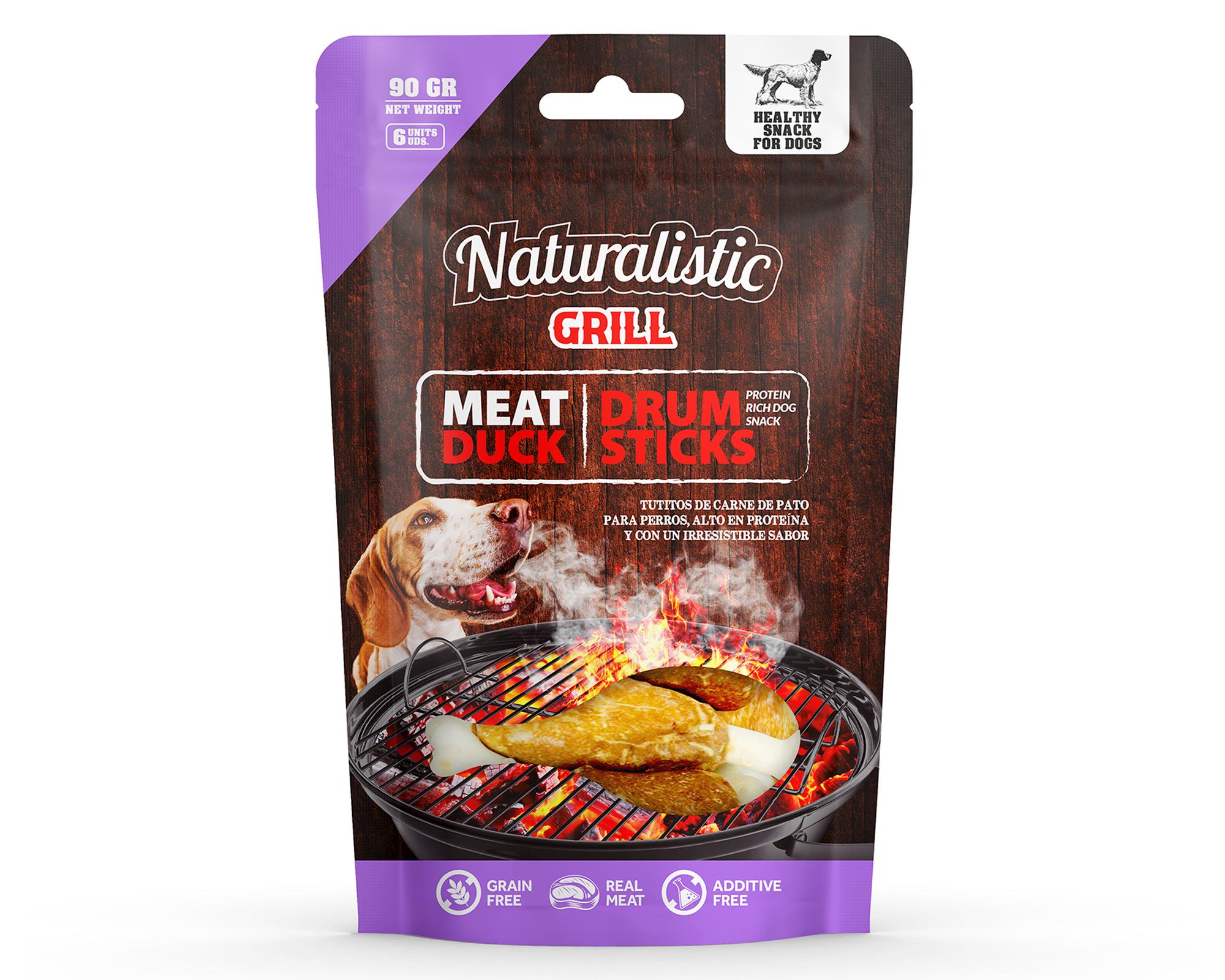 Snack perro adulto 90 gr pato Naturalistic-0