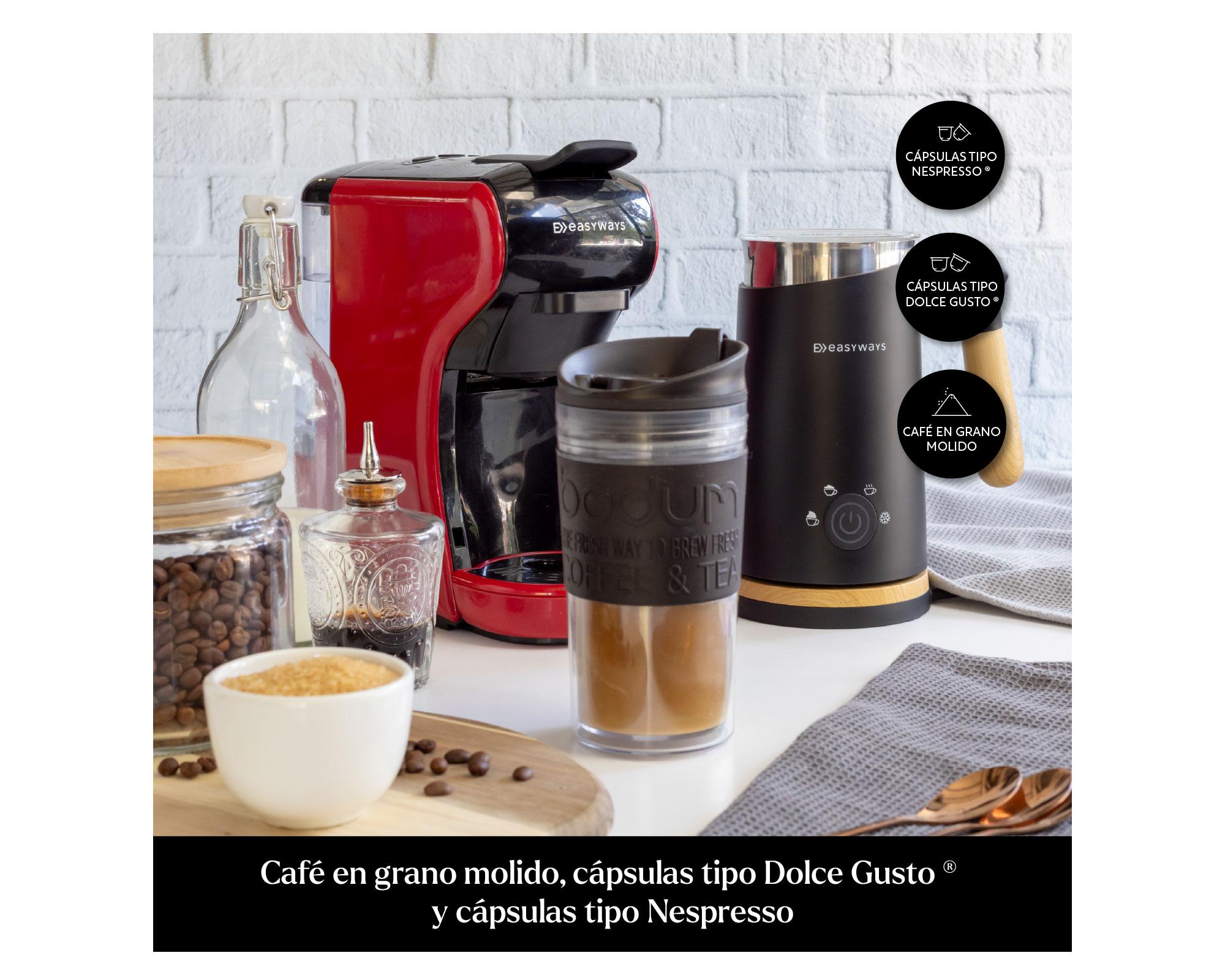 Cafetera Milano cofee 3 en 1 EWMDC01 rojo-1