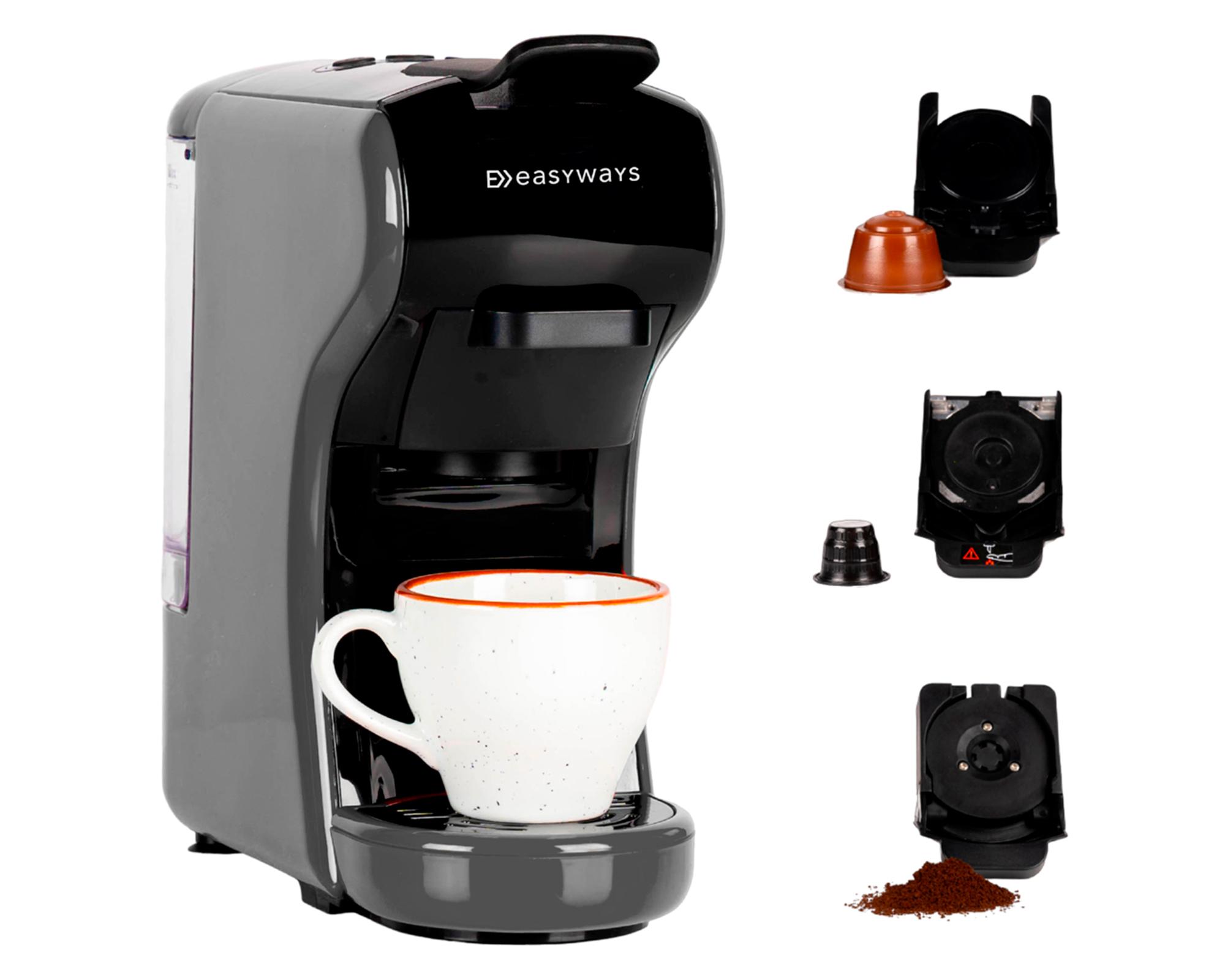 Cafetera Expresso Milano Coffee 3 en 1 gris EasyWays.-0