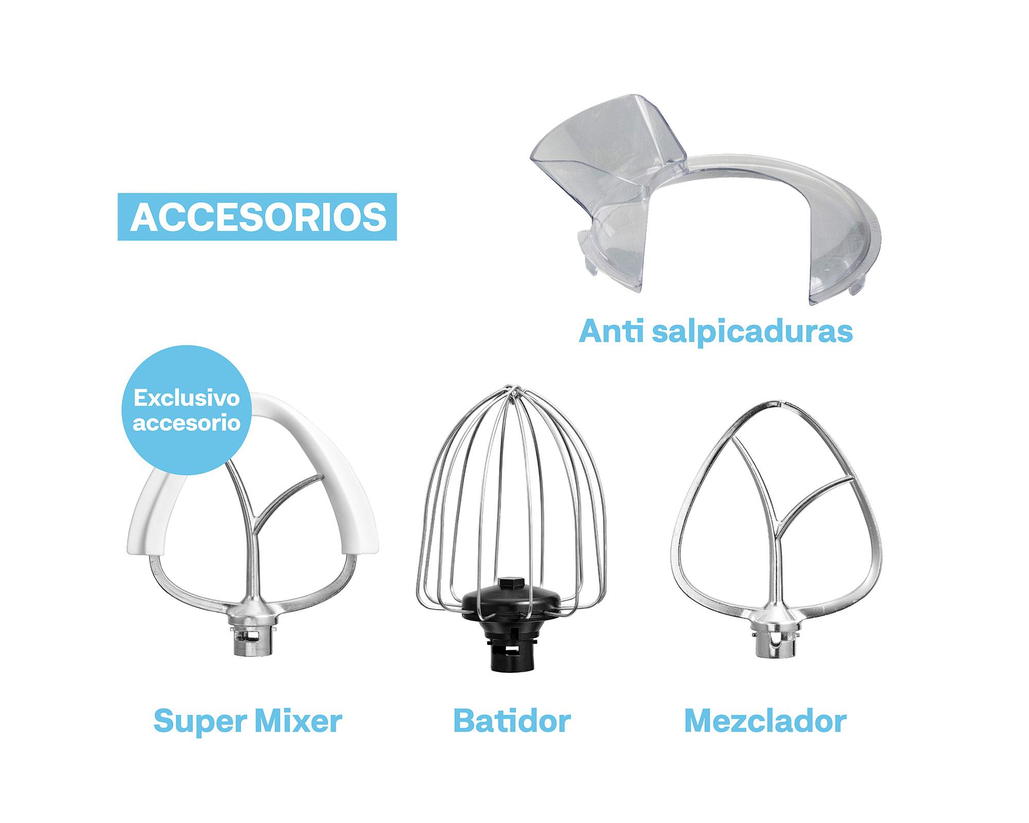 Batidora pedestal Hook Mixer silver EasyWays.-2