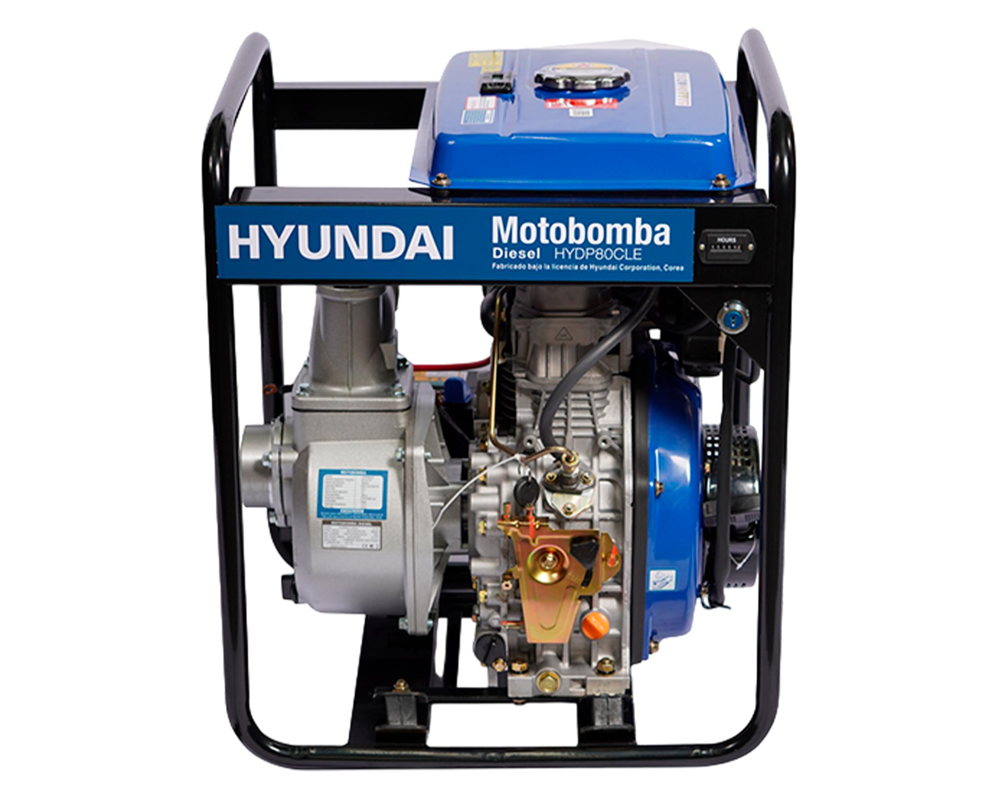 Motobomba diésel 3'' 6 HP 82HYDP80CLE Hyundai.-0