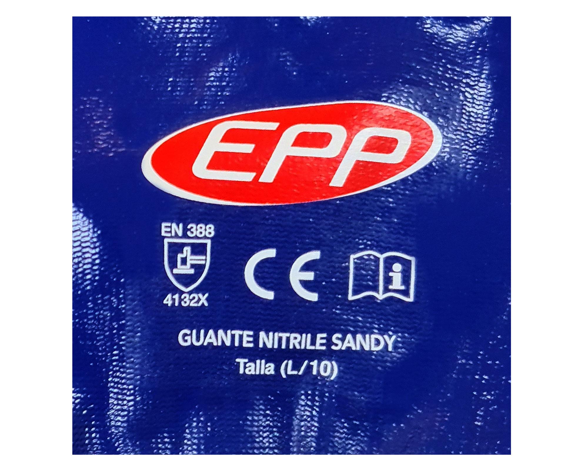 Guante Nitrile Sandy negro/azul EPP-2