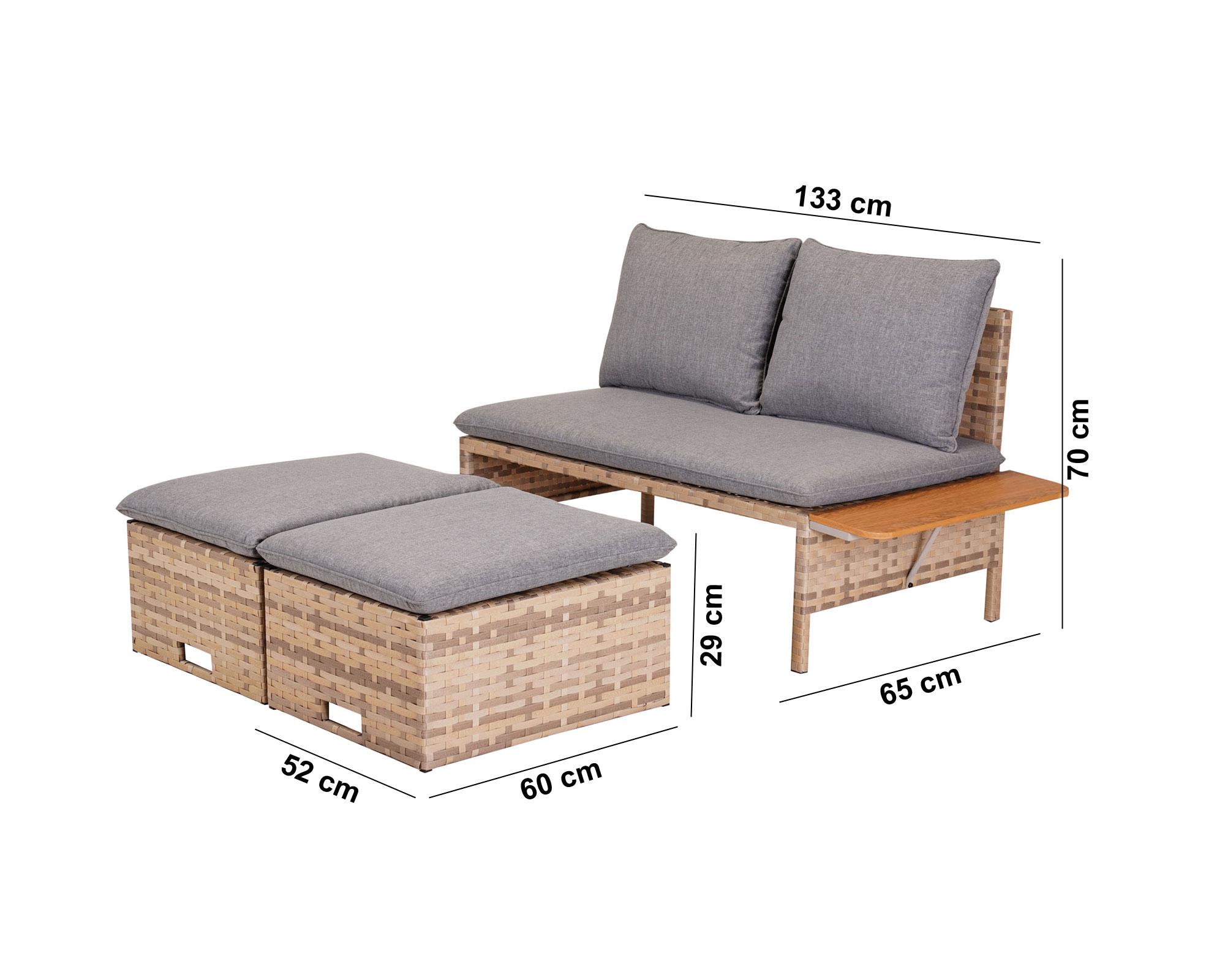 Set terraza 2 personas Petit Julia Outzen-5