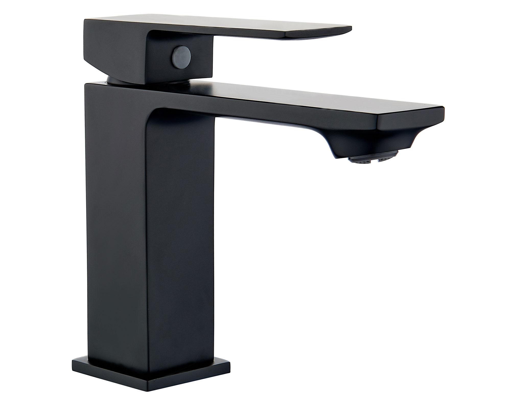 Monomando lavatorio Isola negro Piazza-0