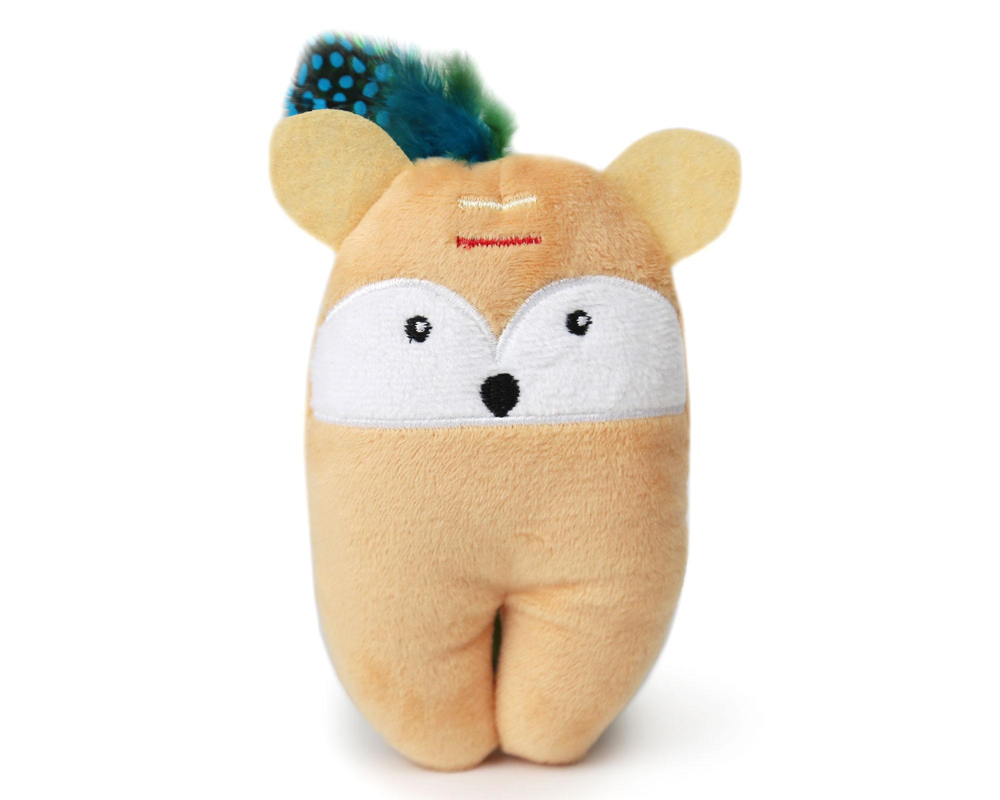 Juguete mascota 19.5 cm Zorro café claro BRNX-0