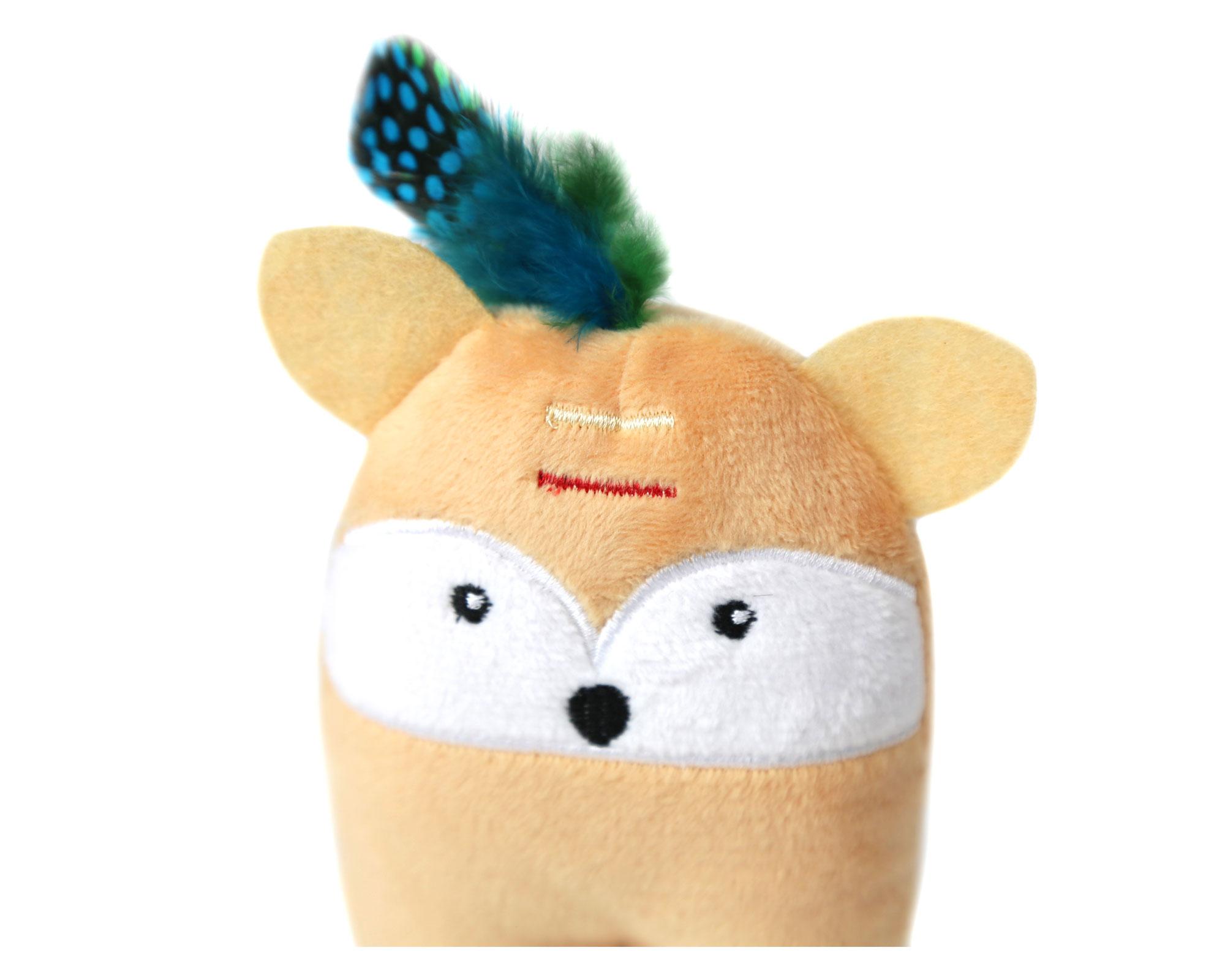 Juguete mascota 19.5 cm Zorro café claro BRNX-2