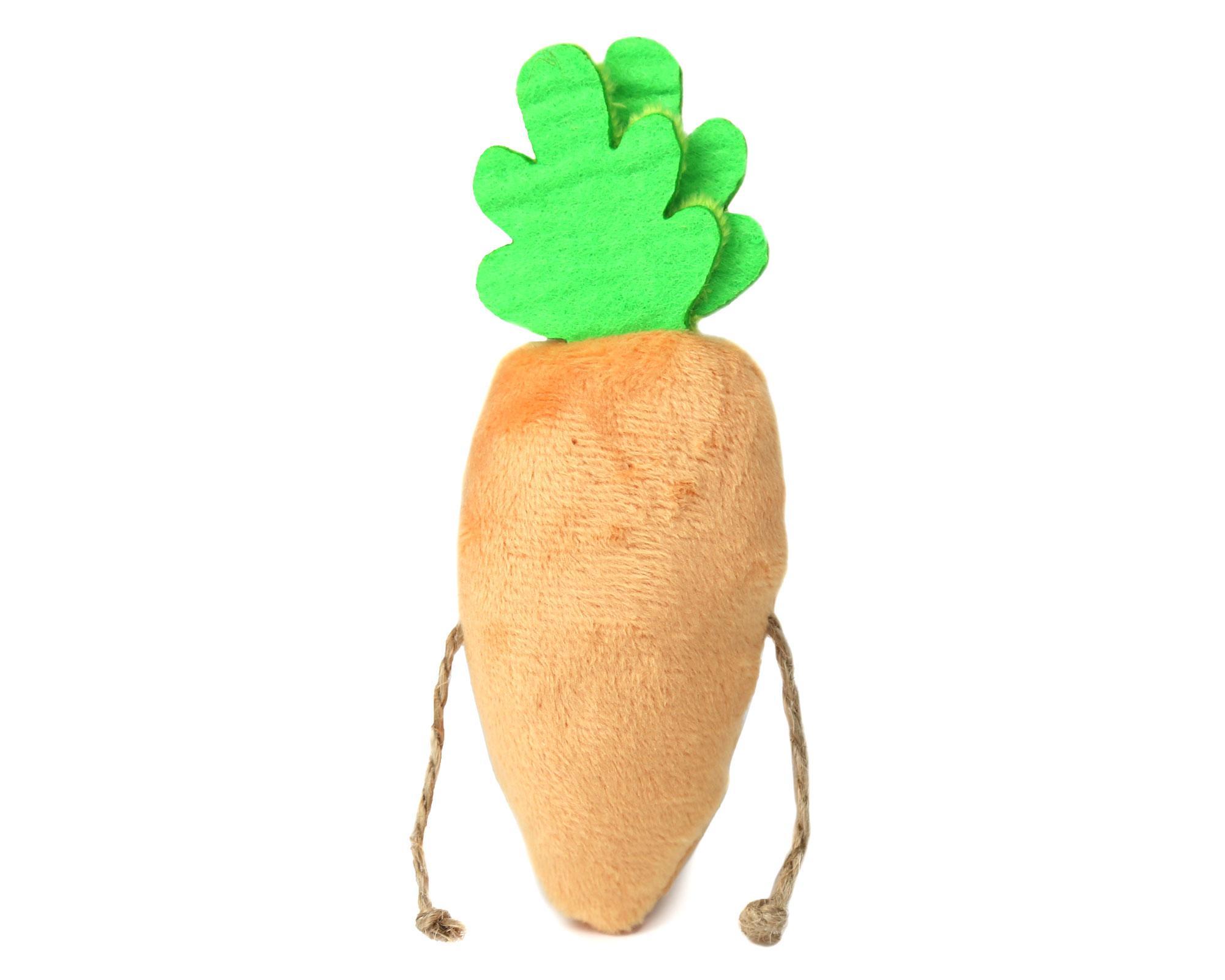 Juguete mascota 13 cm Zanahoria naranjo claro BRNX-1