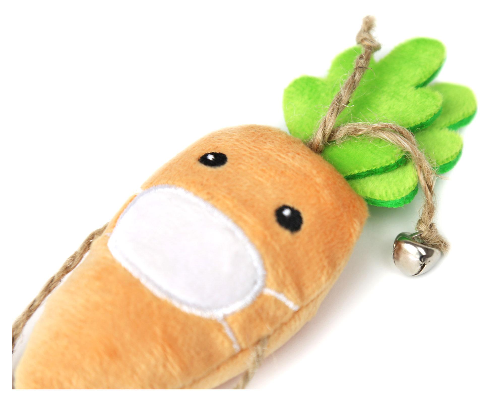 Juguete mascota 13 cm Zanahoria naranjo claro BRNX-2