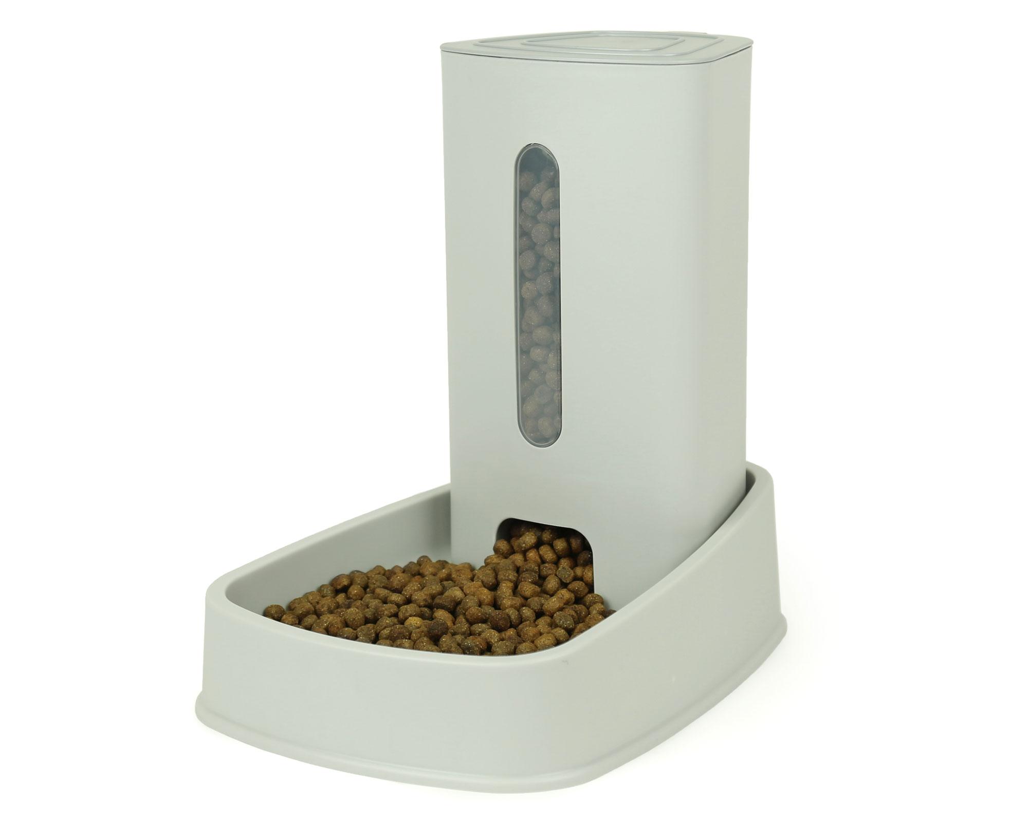 Dispensador de alimento gris claro BRNX-3