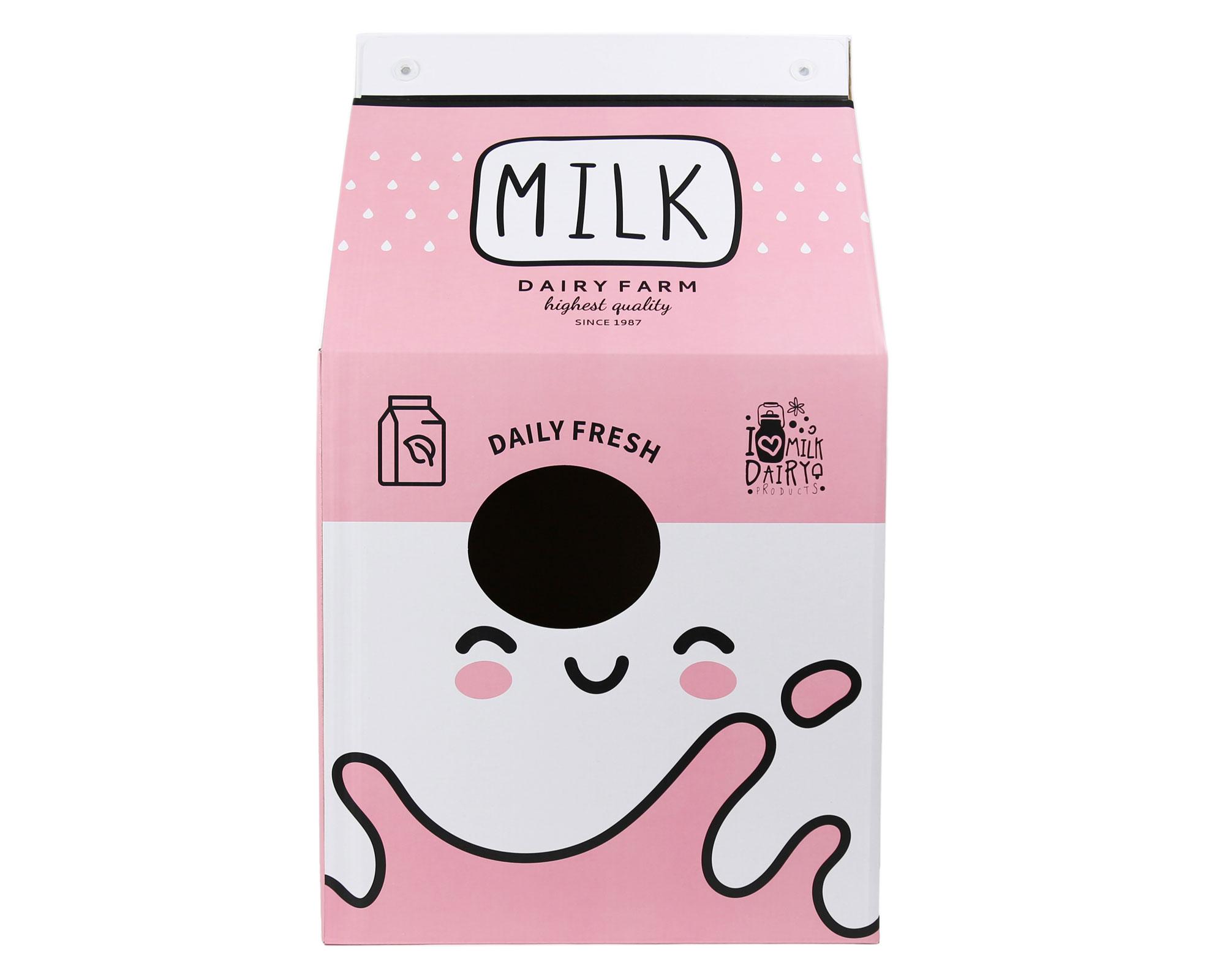 Casa mascota con rascador Milk rosado claro BRNX-2