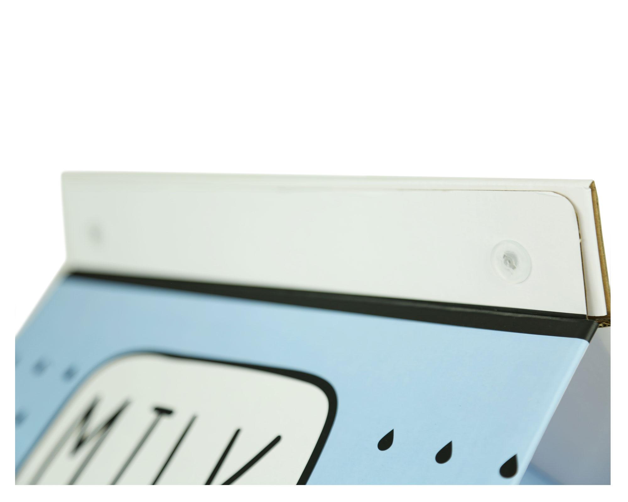 Casa mascota con rascador Milk celeste BRNX-2