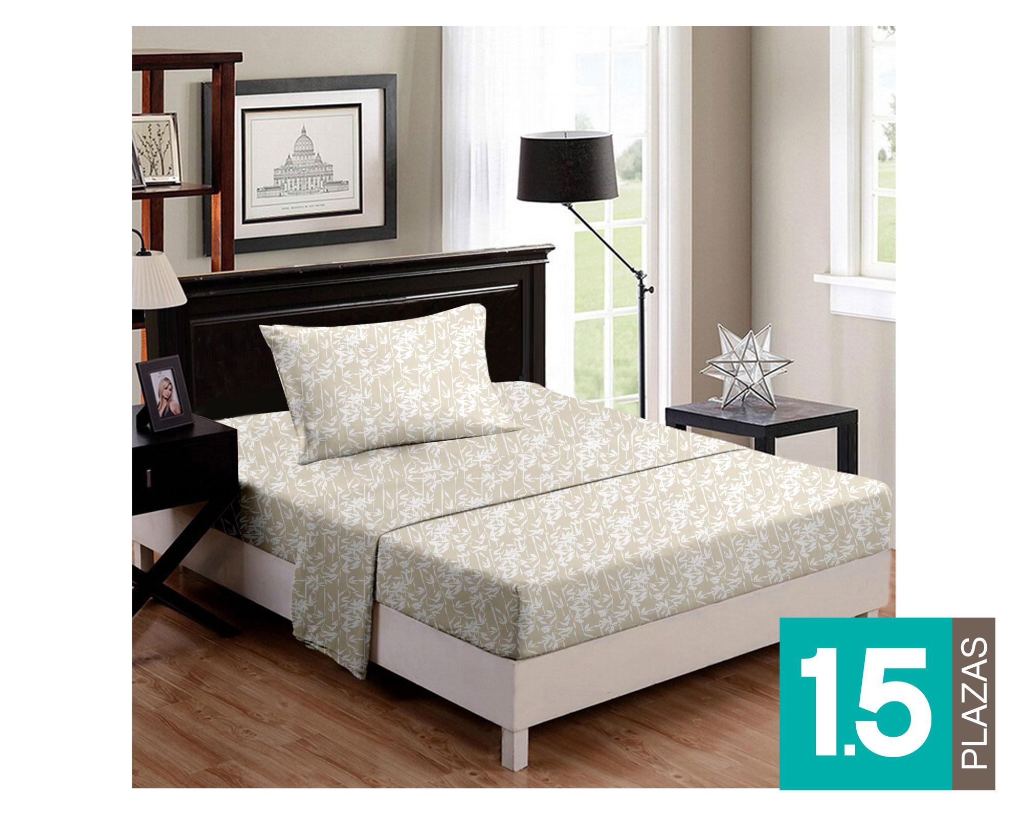 Sábana 1.5 plazas Bambú Cotidiana-0