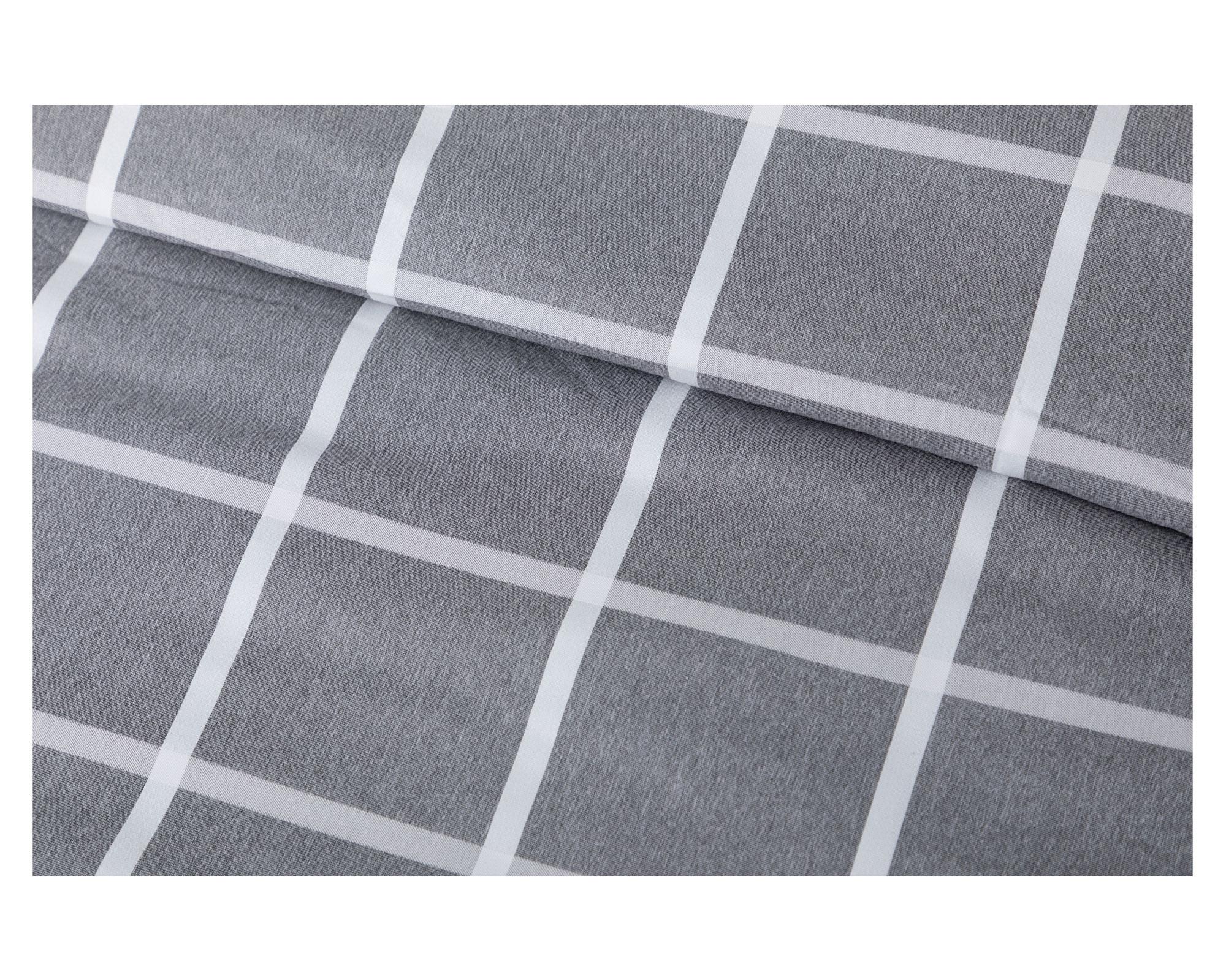 Funda de plumón 2 plazas Escoces gris-2