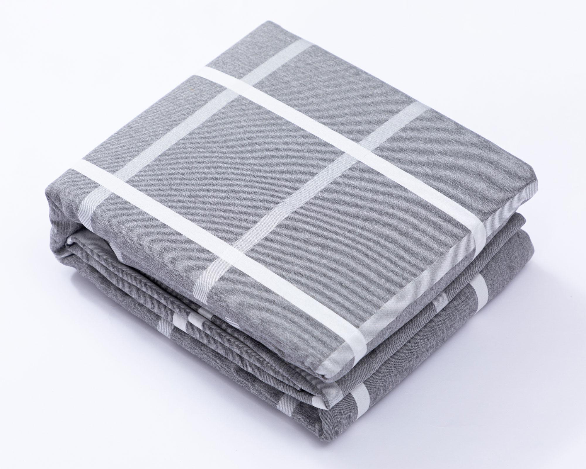 Funda de plumón 2 plazas Escoces gris-1
