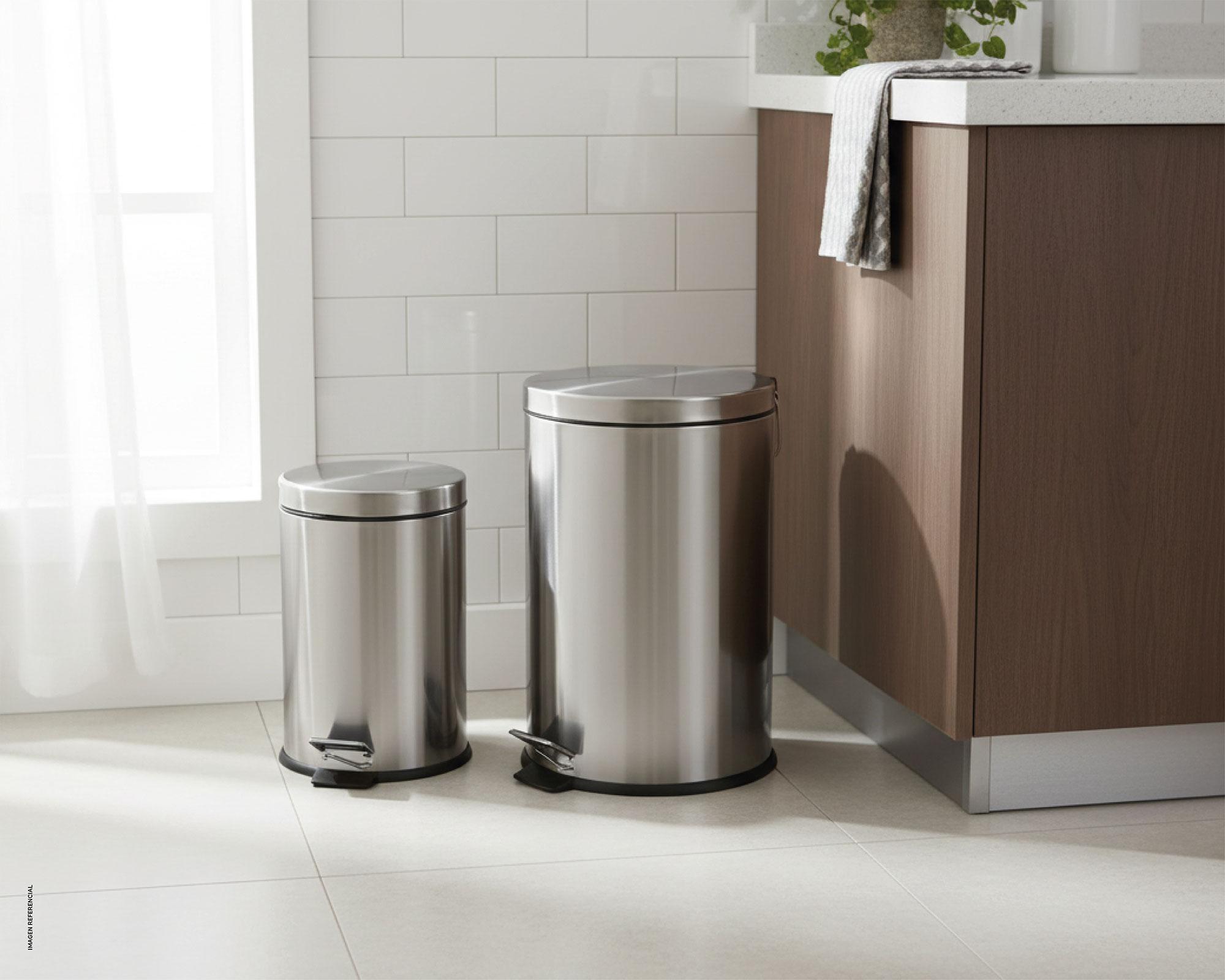 Basurero 2.8 litros + basurero 1.2 litros Cotidiana-3