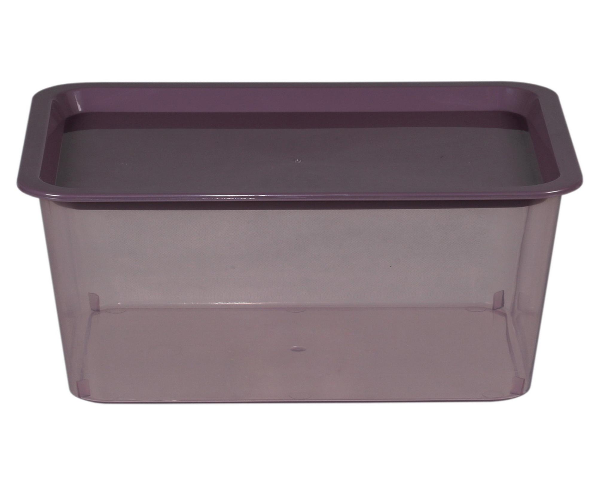 Caja organizadora 6 litros berenjena Cotidiana-0