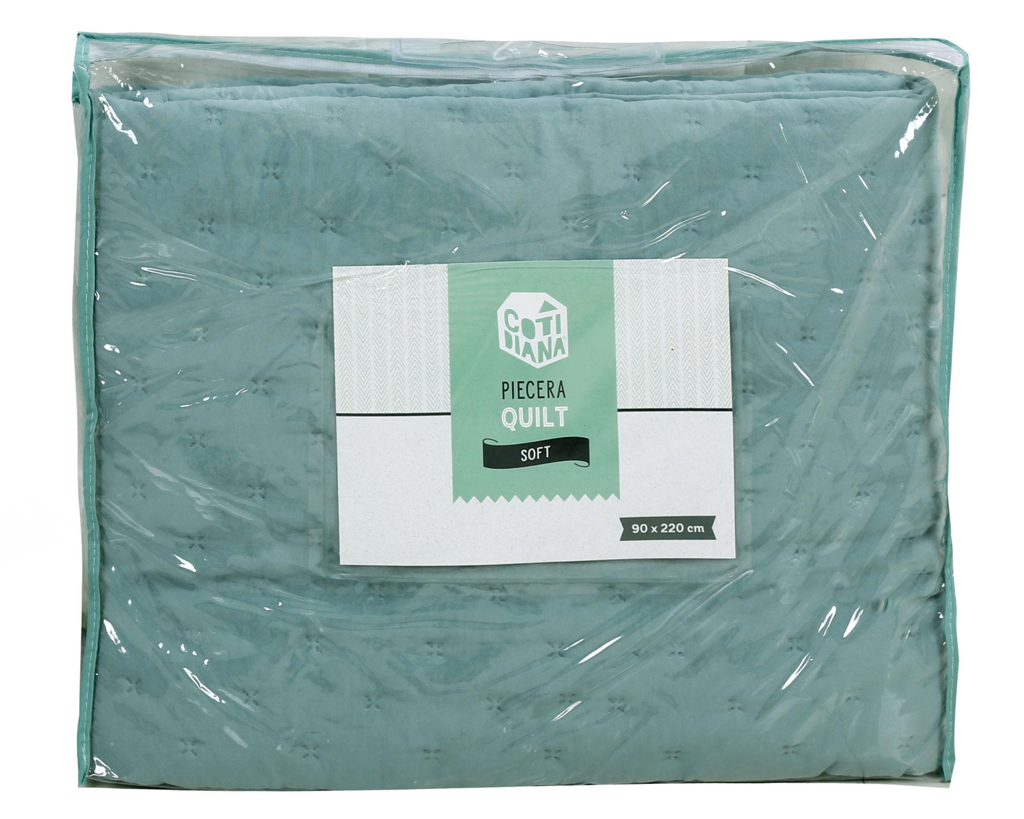 Pie de cama Cotidiana Prew aqua 90x220 cm-1