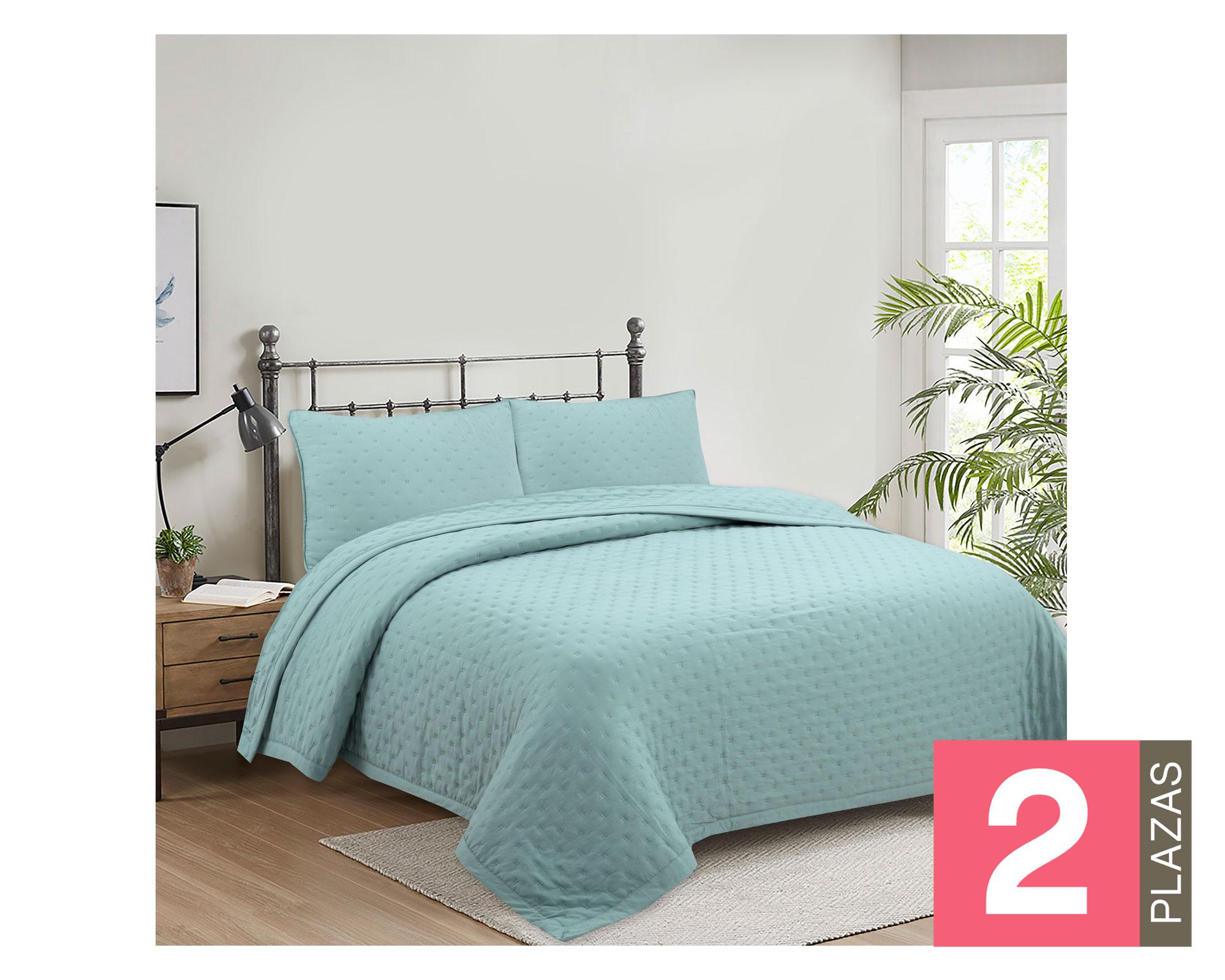Quilt 2 plazas Prewashed aqua-0