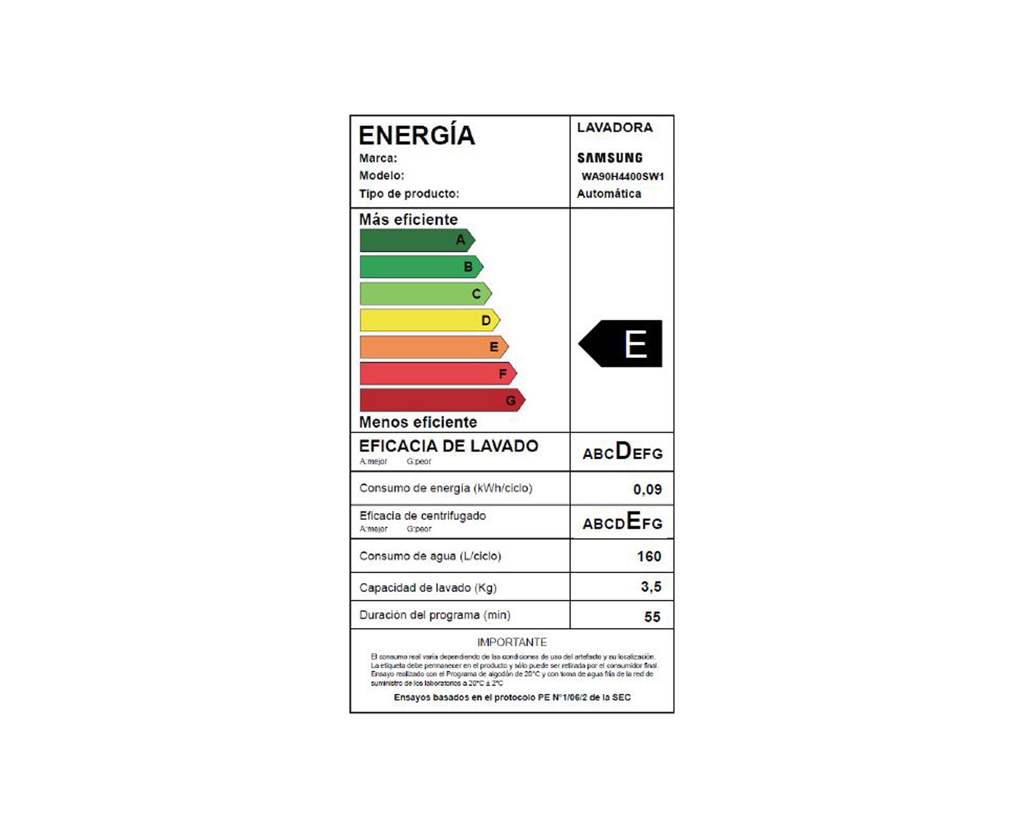 Lavadora carga superior 9 kg WA90H4400SW1ZS Samsung-6