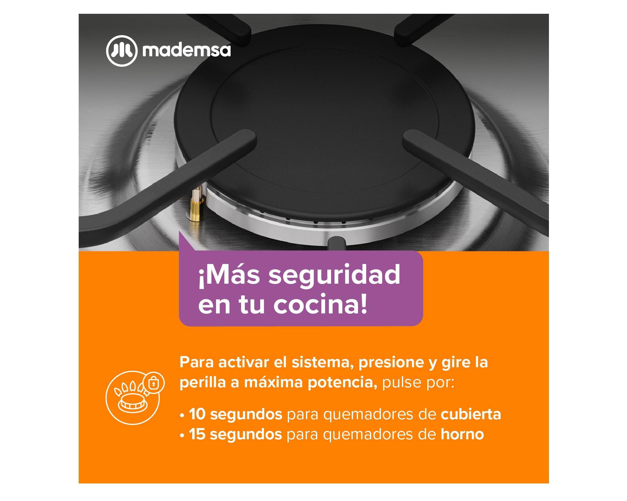 Cocina MV 220 T 4 quemadores gas licuado y natural-3