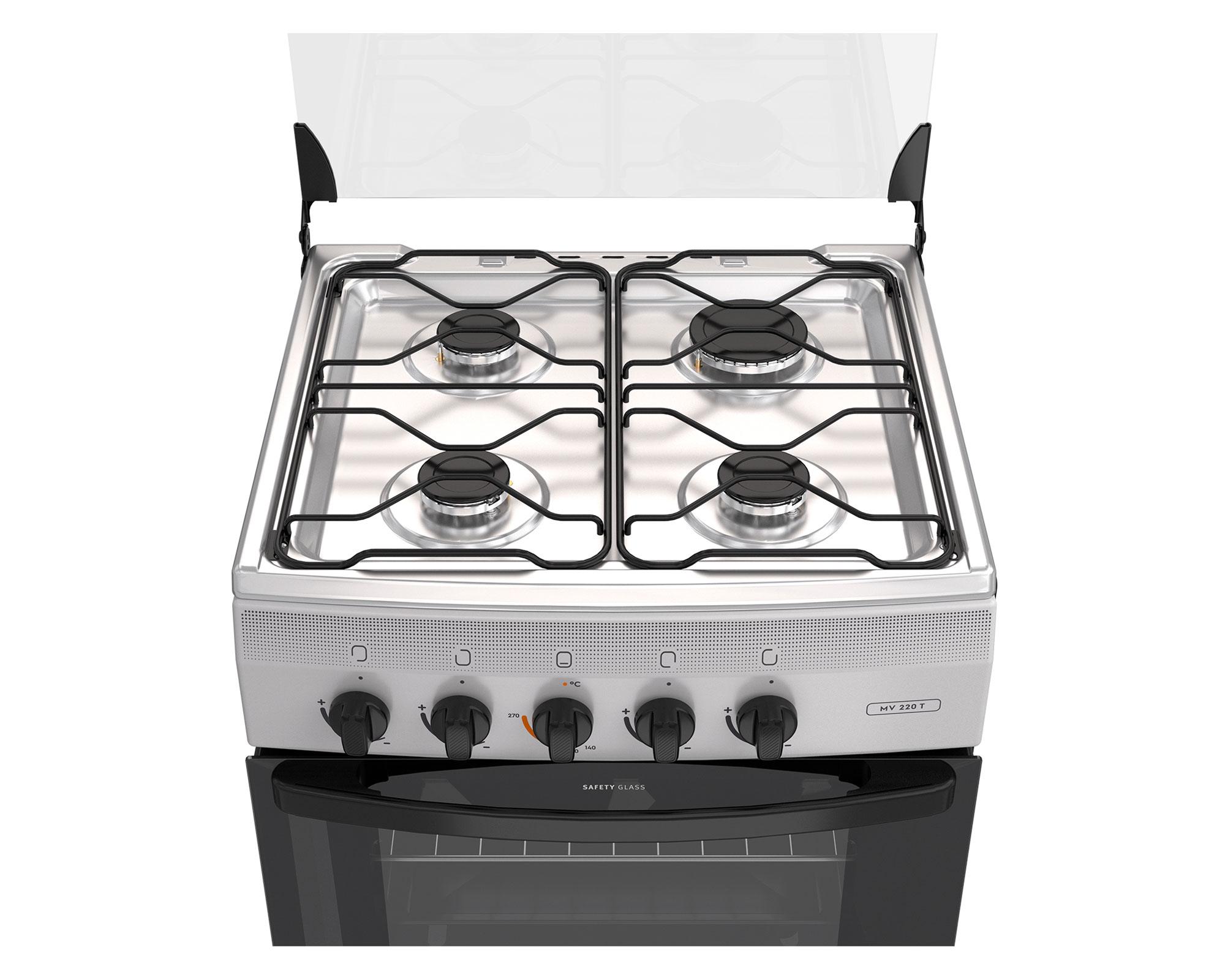 Cocina MV 220 T 4 quemadores gas licuado y natural-1