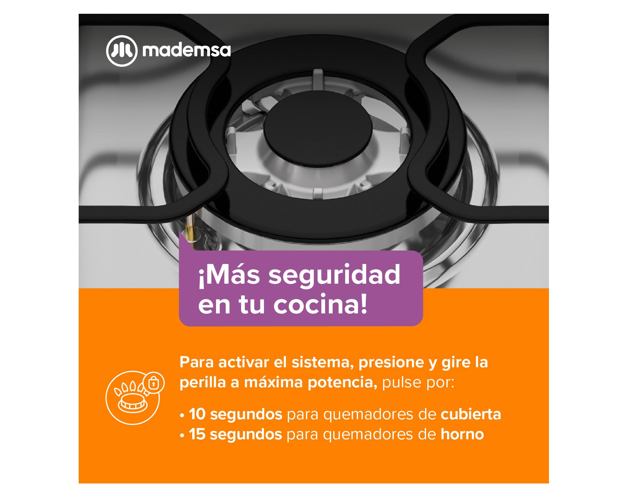 Cocina M 795 T 4 quemadores gas licuado y natural-4