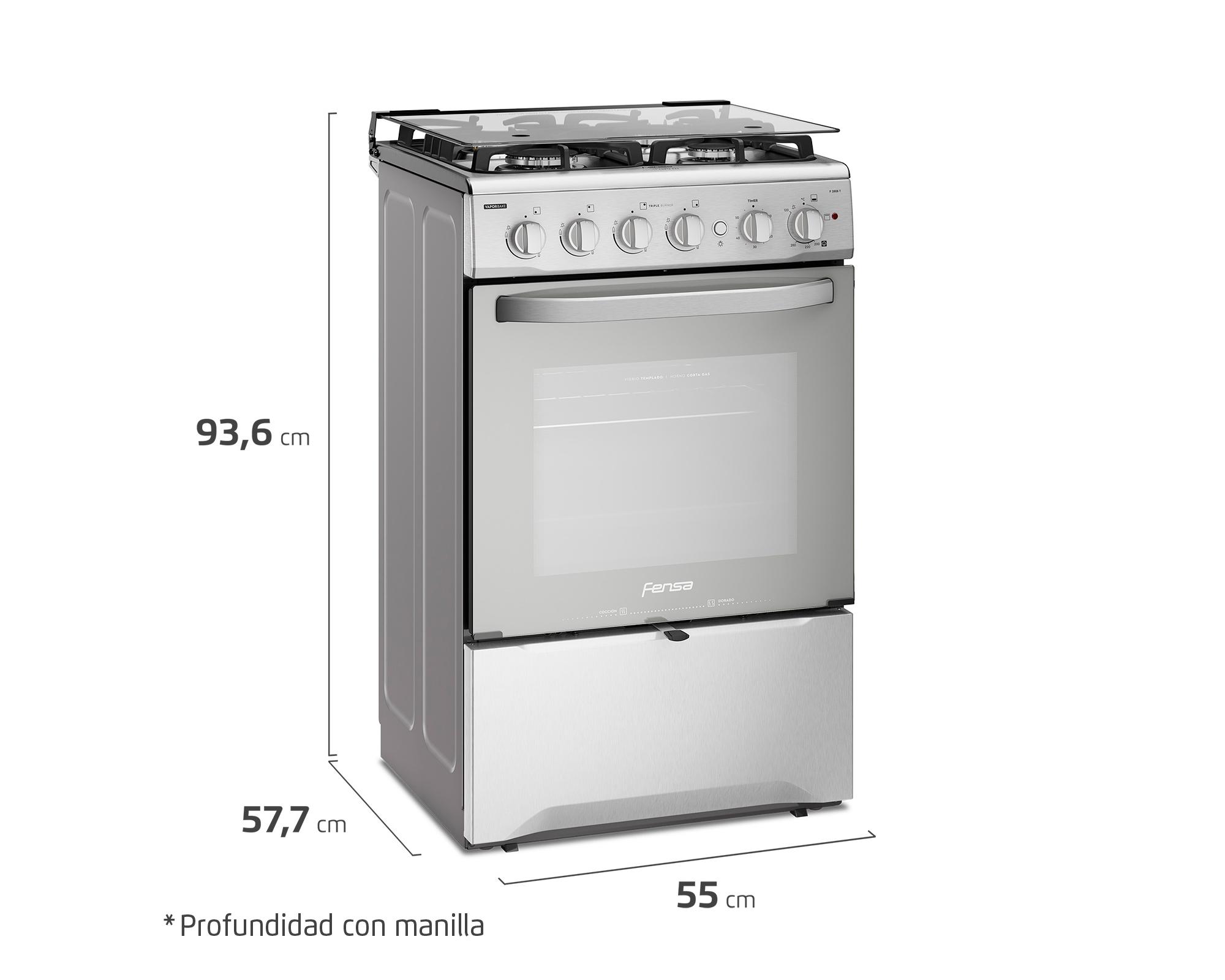 Cocina F 2808 T 4 quemadores gas licuado-7