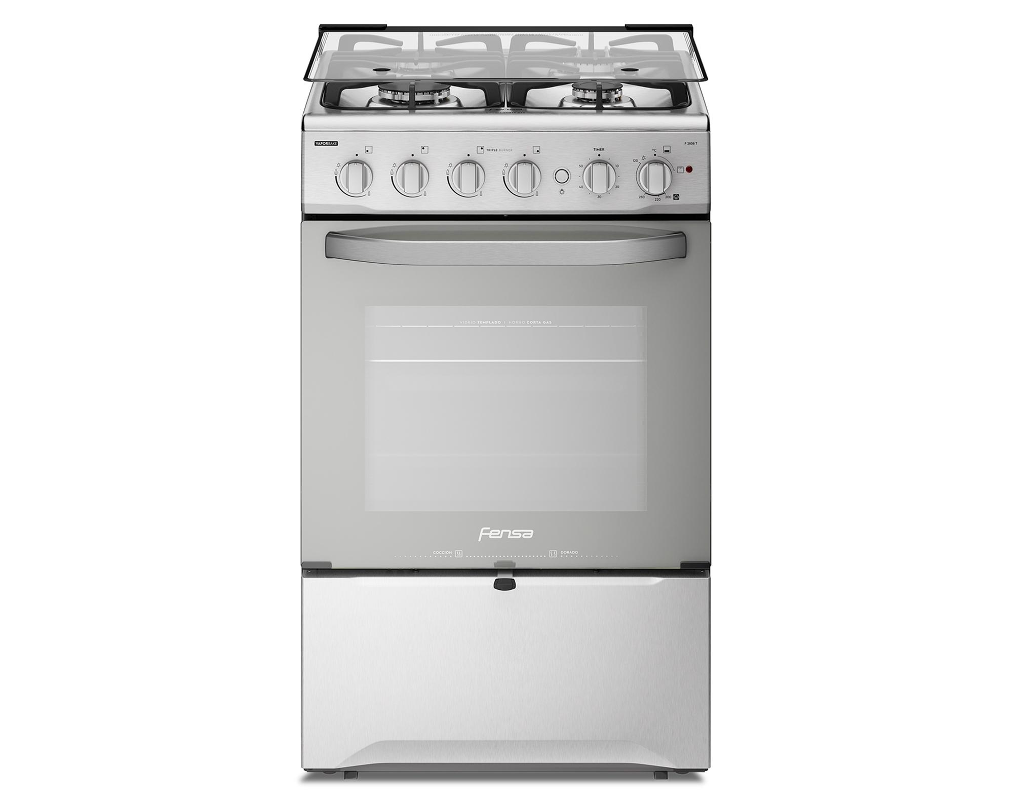 Cocina F 2808 T 4 quemadores gas licuado-0