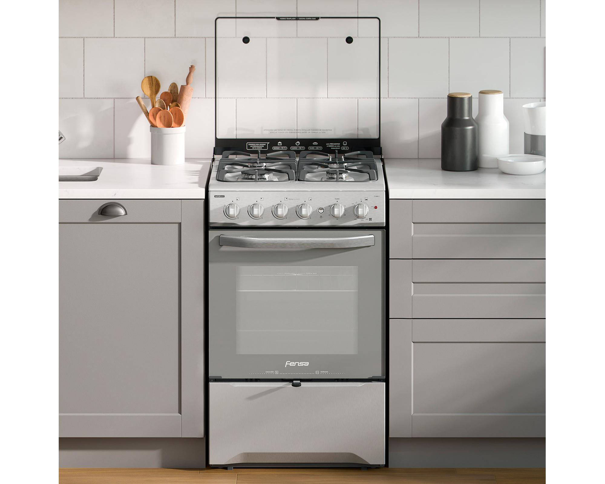 Cocina F 2808 T 4 quemadores gas licuado-6