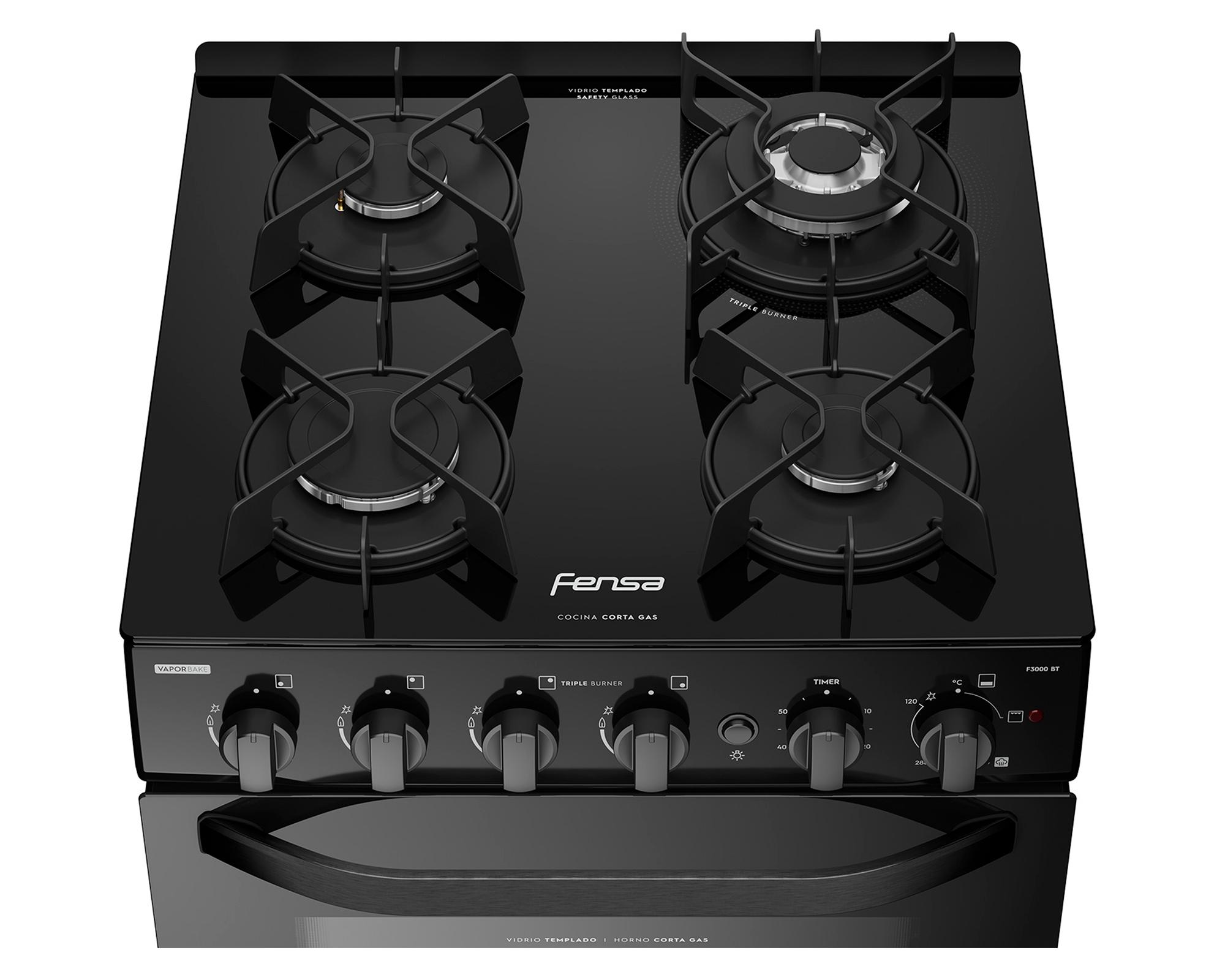 Cocina F 3000 BT 4 quemadores gas licuado-3