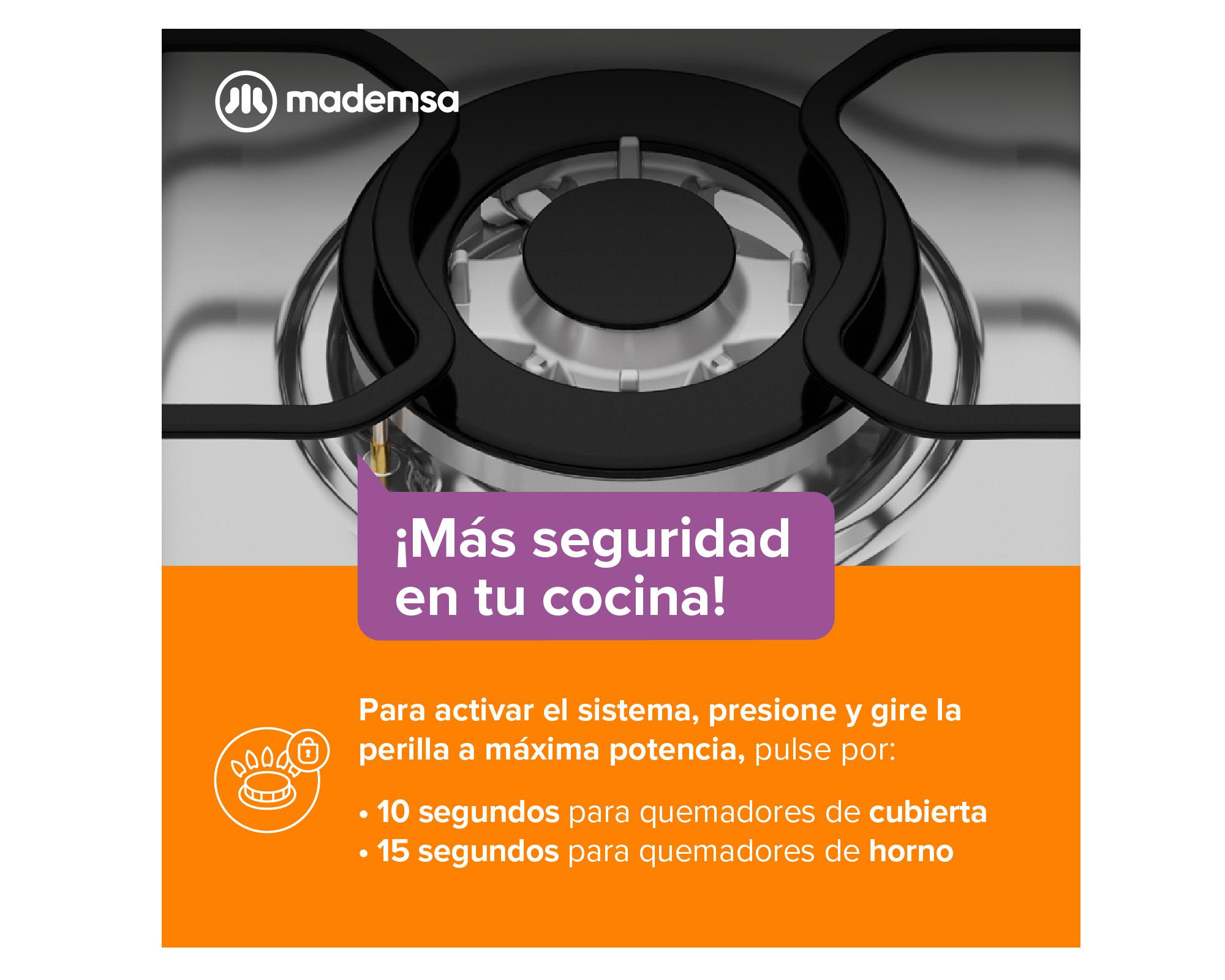 Cocina M 920 T 5 quemadores gas licuado y natural-4