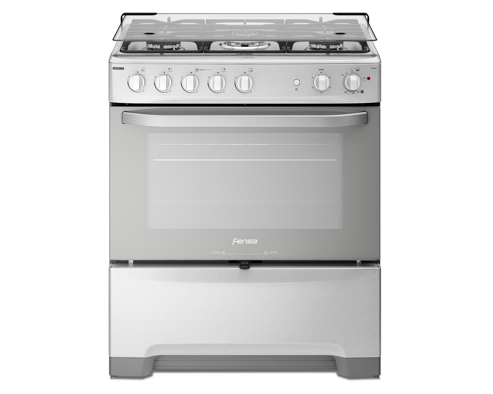 Cocina F 5500 T 5 quemadores gas licuado-0