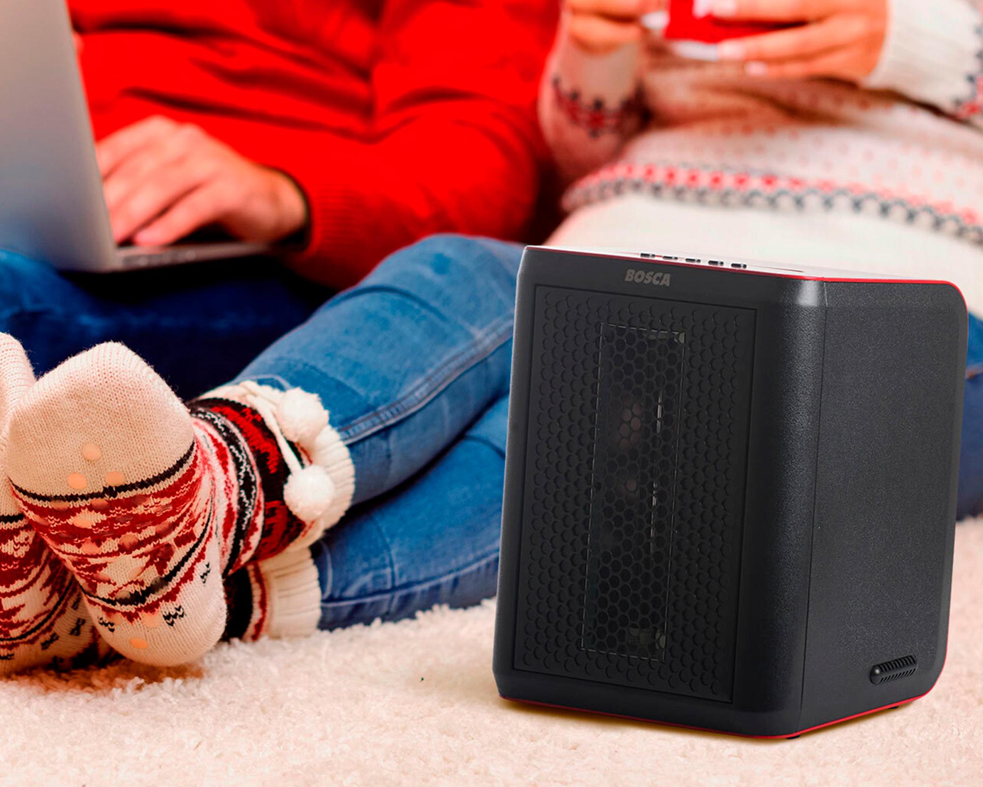 Estufa Infrarroja 1500W HT-1120 negro/rojo-2