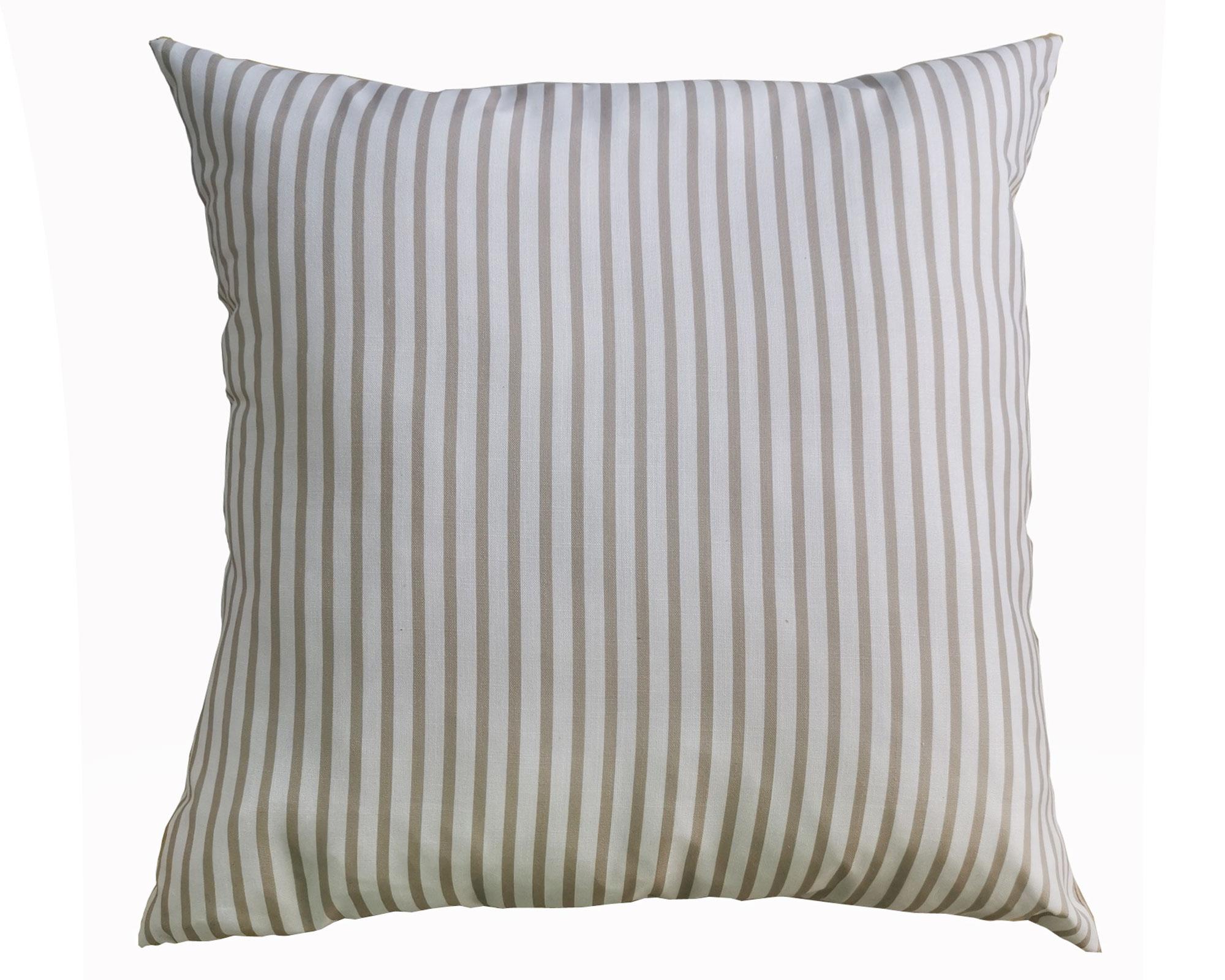 Cojín 60x60 cm Líneas taupe Cotidiana-1