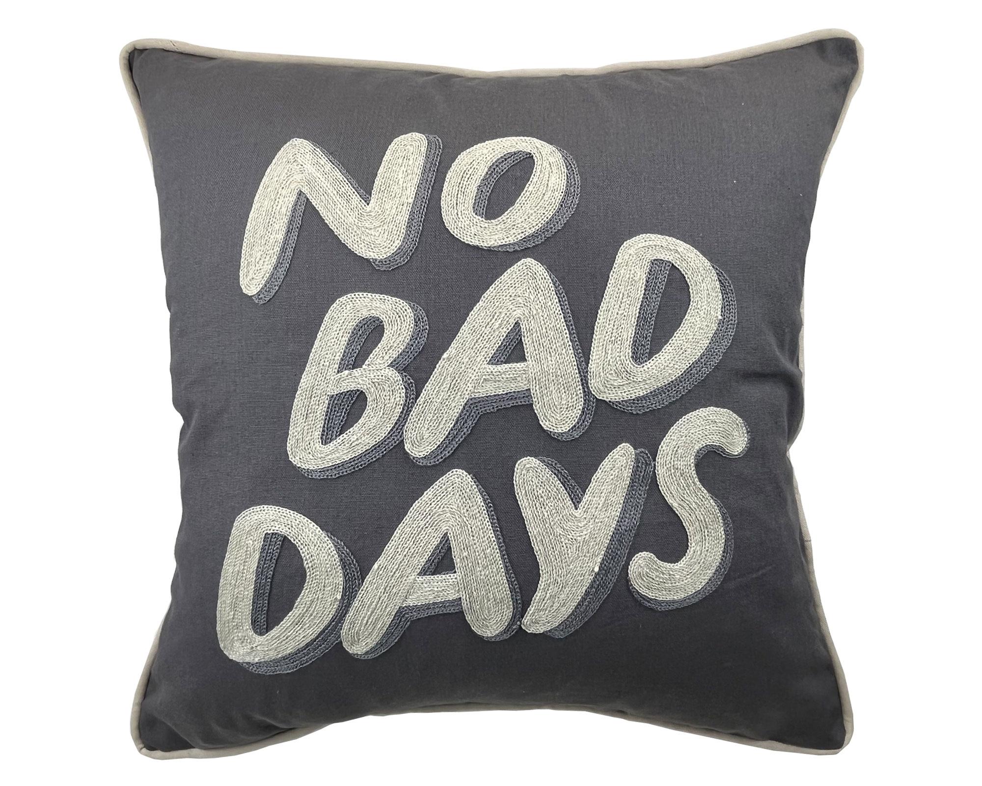 Cojín 45x45 cm bordado gris Cotidiana-0